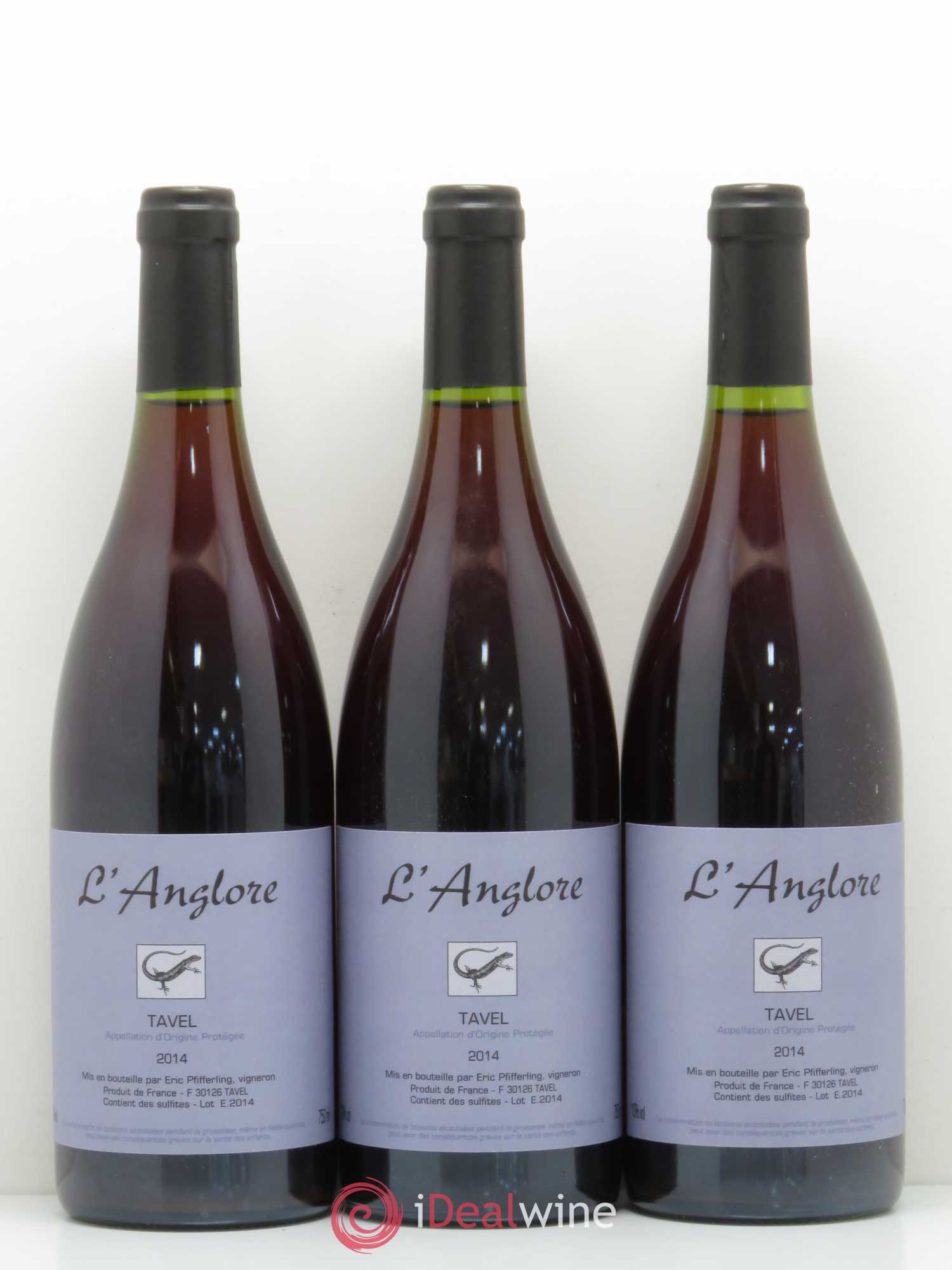 Tavel L'Anglore Eric Pfifferling 2014 - Posten von 3 Flaschen - 0