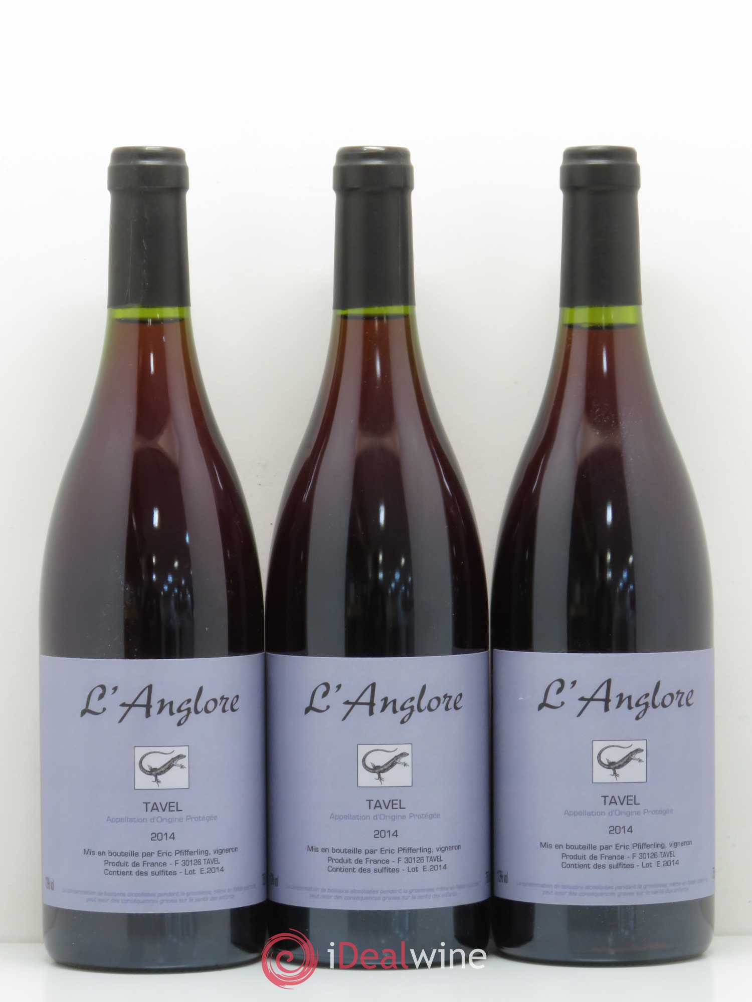 Tavel L'Anglore Eric Pfifferling 2014 - Posten von 3 Flaschen - 0