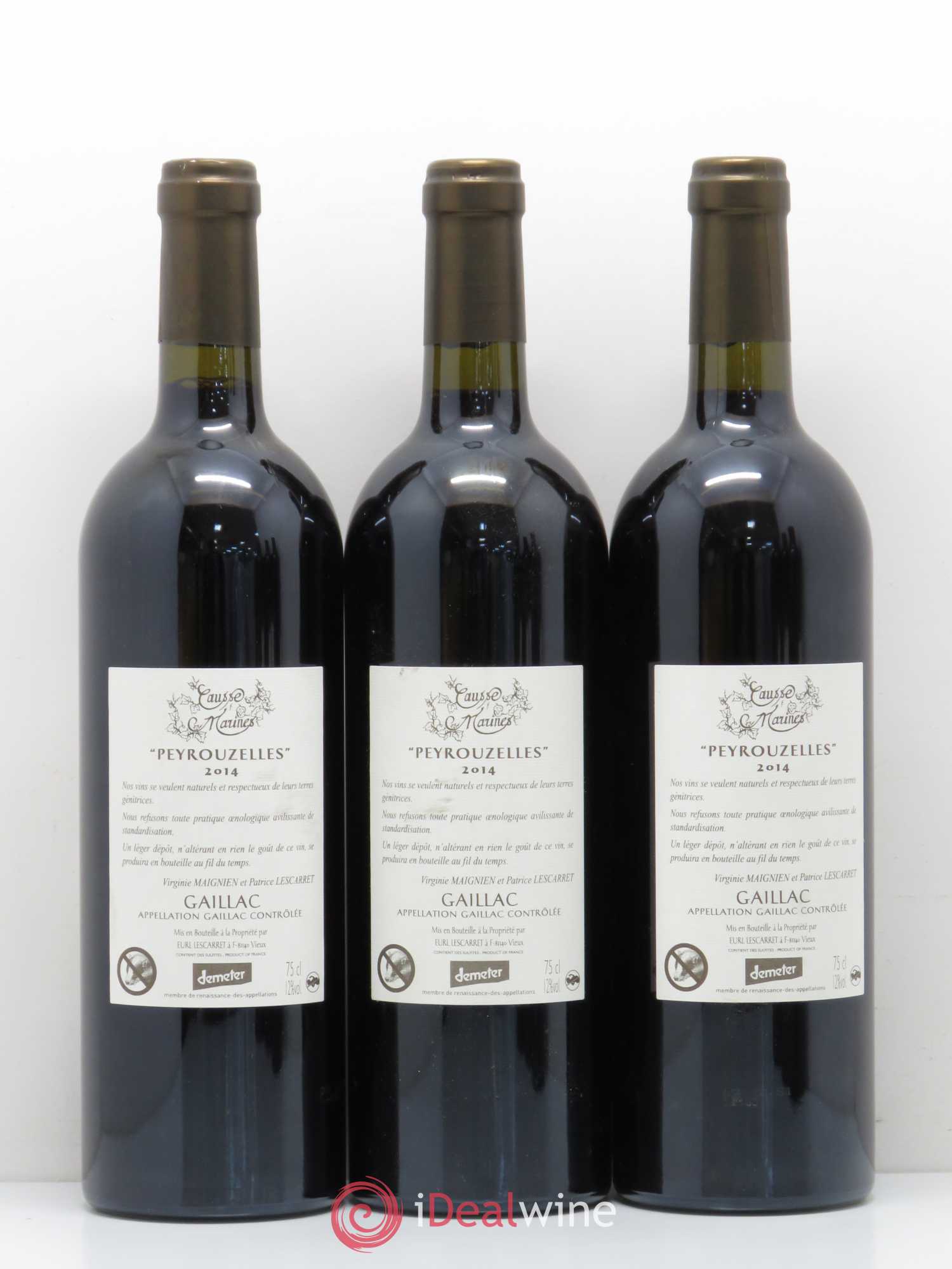 Divers Gaillac Les Peyrouzelles Causse Marines (sans prix de réserve) 2014 - Posten von 6 Flaschen - 2