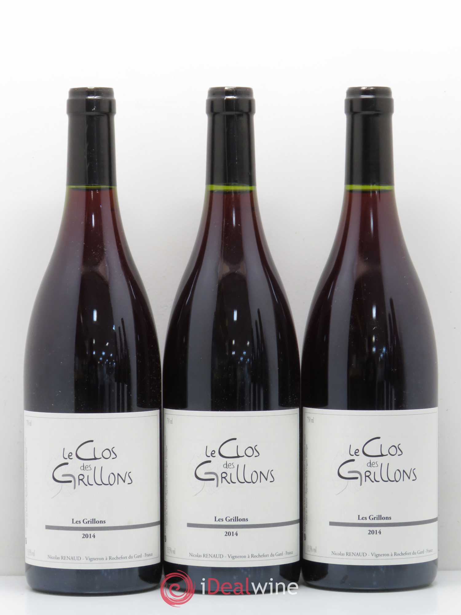 Côtes-du-Rhône Le Clos des Grillons Nicolas Renaud 2014 - Lot of 6 bottles - 1