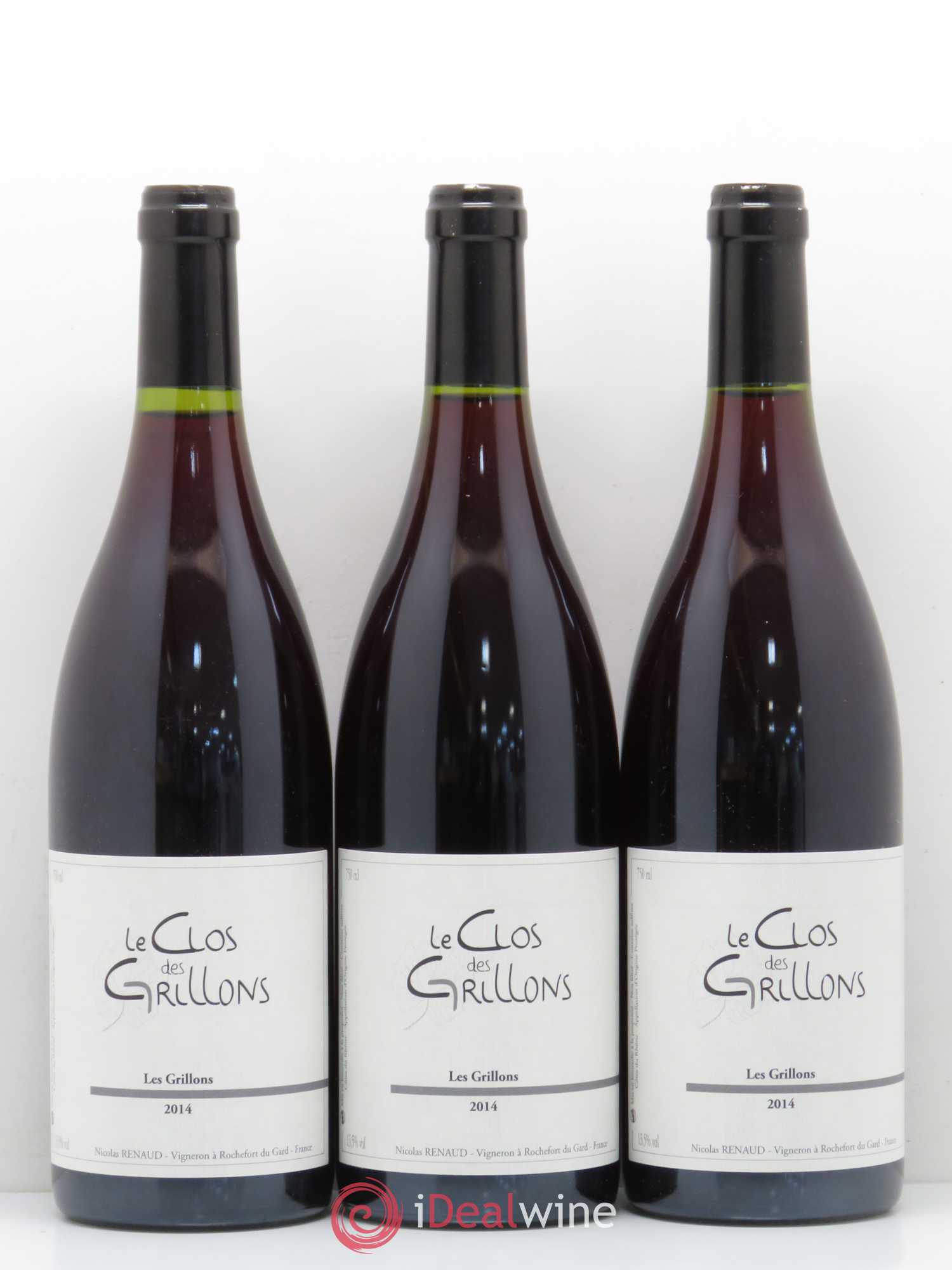 Côtes-du-Rhône Le Clos des Grillons Nicolas Renaud 2014 - Lot of 6 bottles - 2