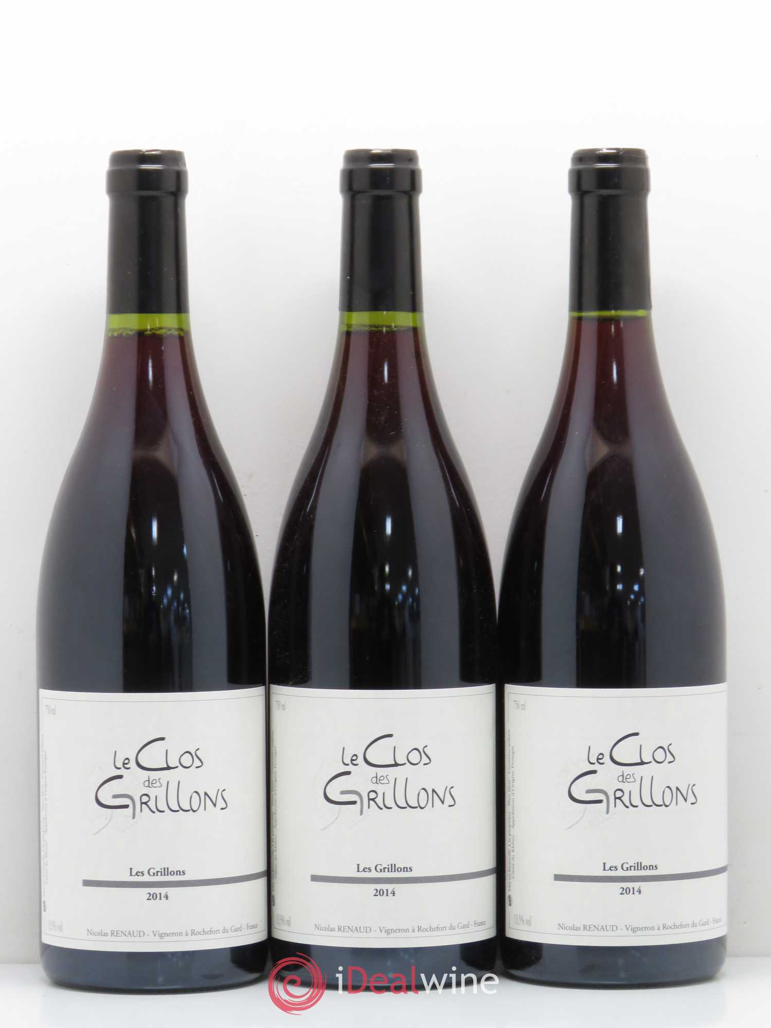 Côtes-du-Rhône Le Clos des Grillons Nicolas Renaud 2014 - Posten von 3 Flaschen - 0
