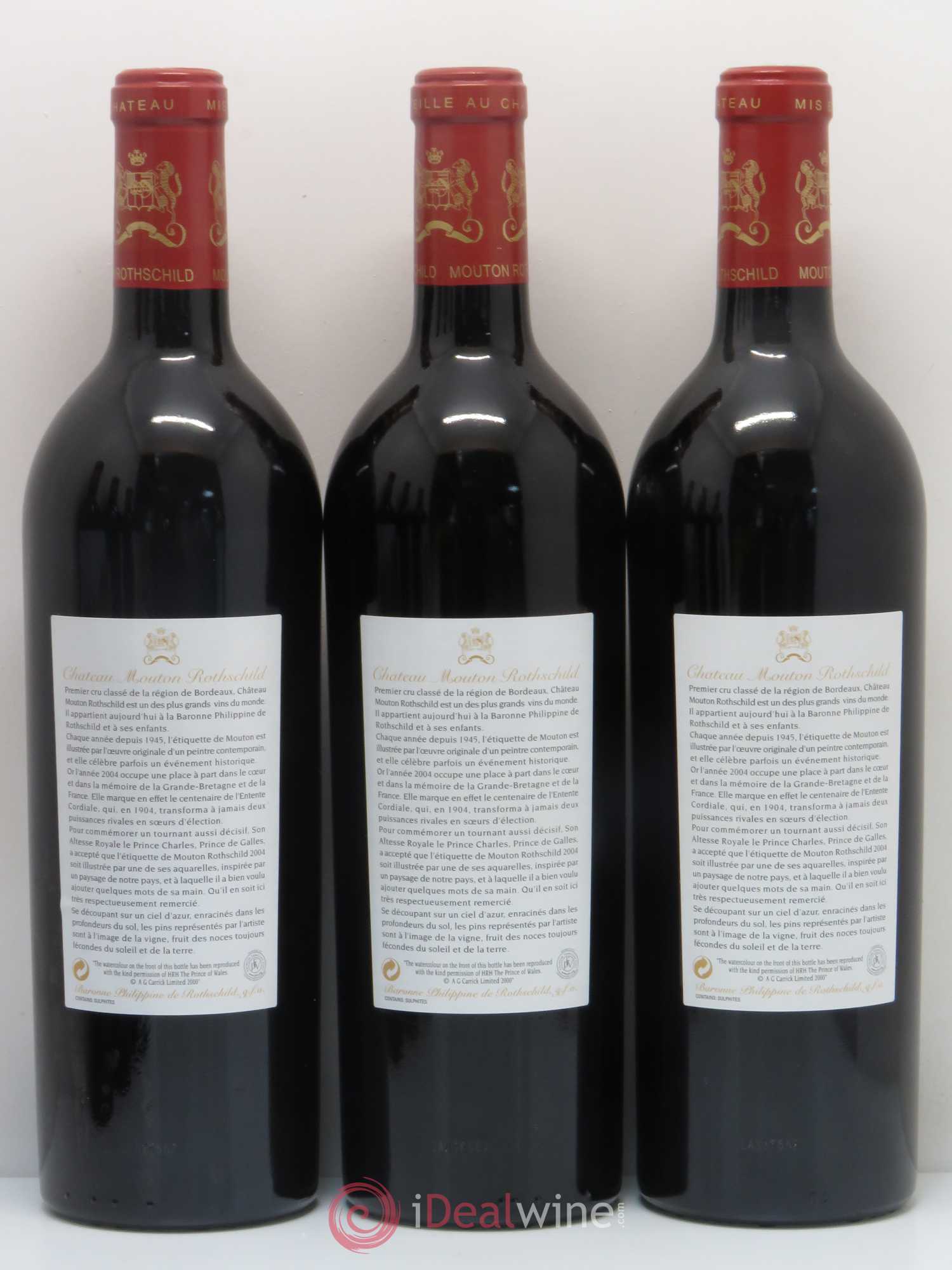 Château Mouton Rothschild 1er Grand Cru Classé 2004 - Lot de 6 bouteilles - 2