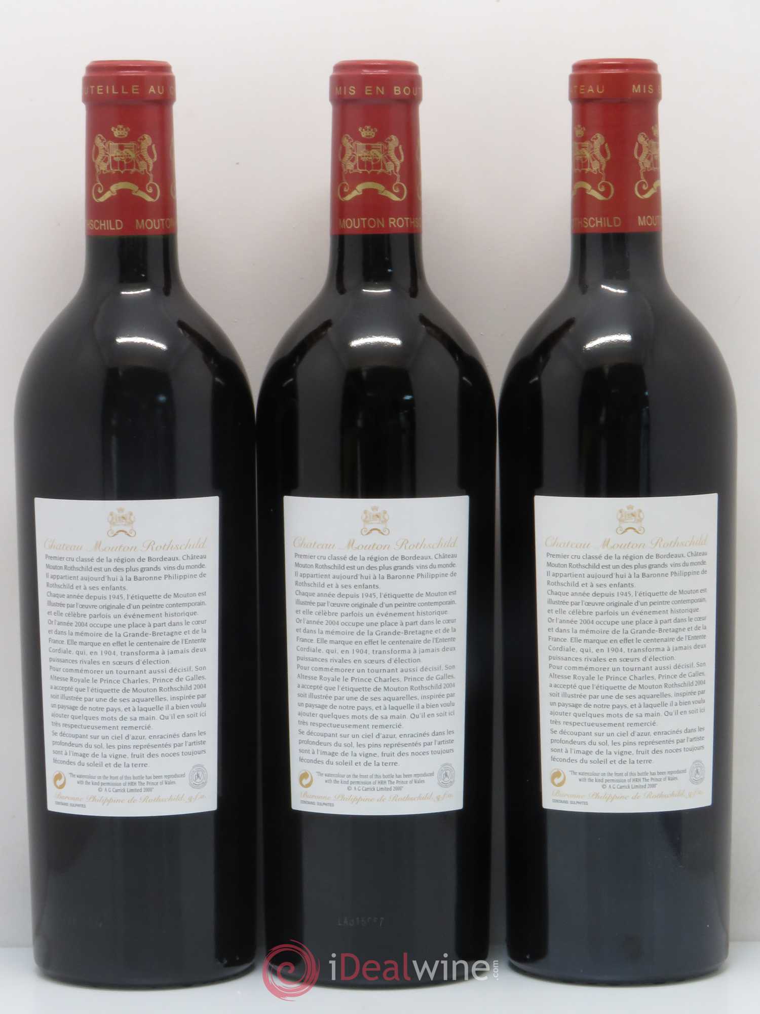 Château Mouton Rothschild 1er Grand Cru Classé 2004 - Lot de 6 bouteilles - 4