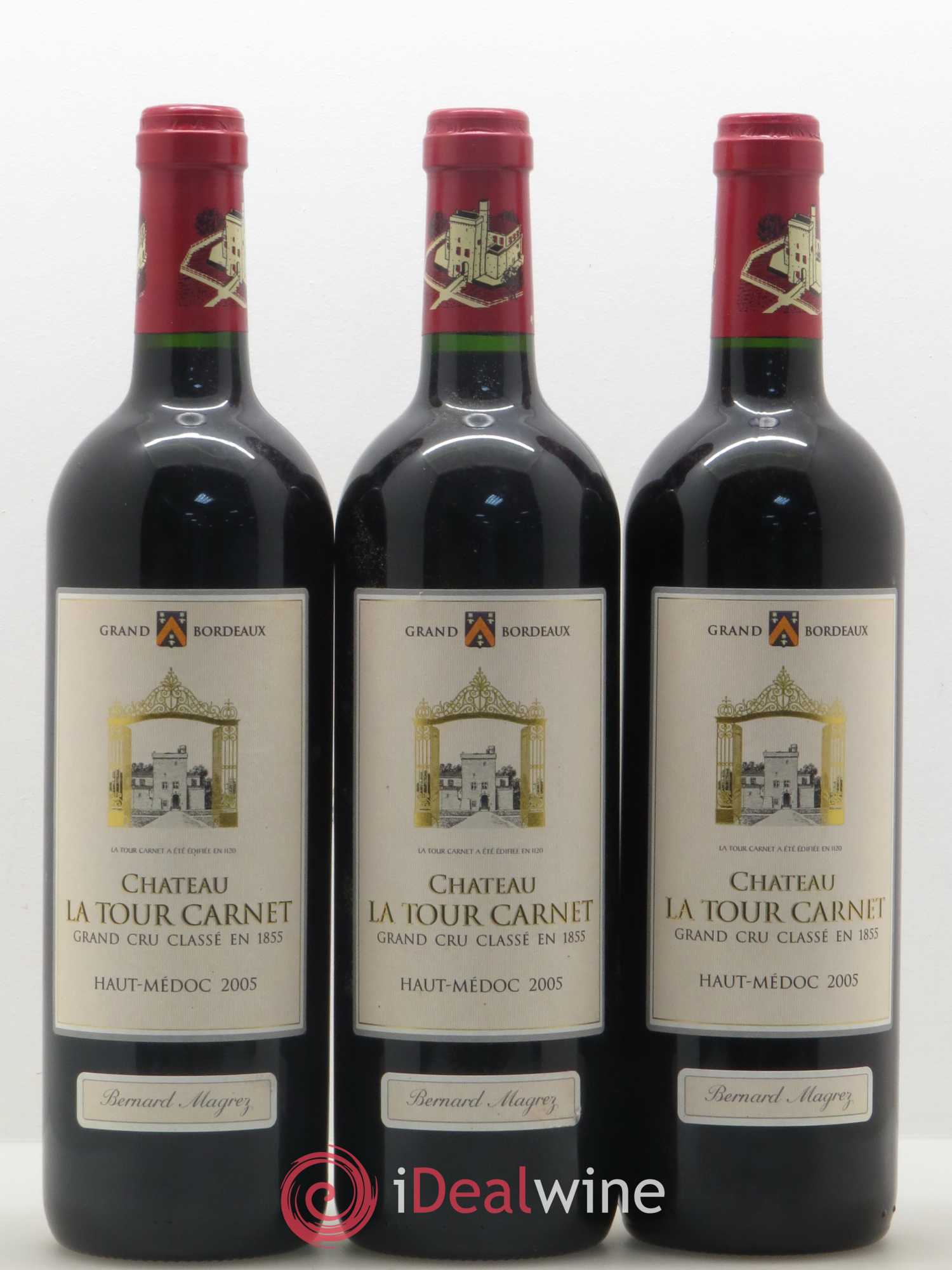 Château la Tour Carnet 4ème Grand Cru Classé 2005 - Lot de 6 bouteilles - 2