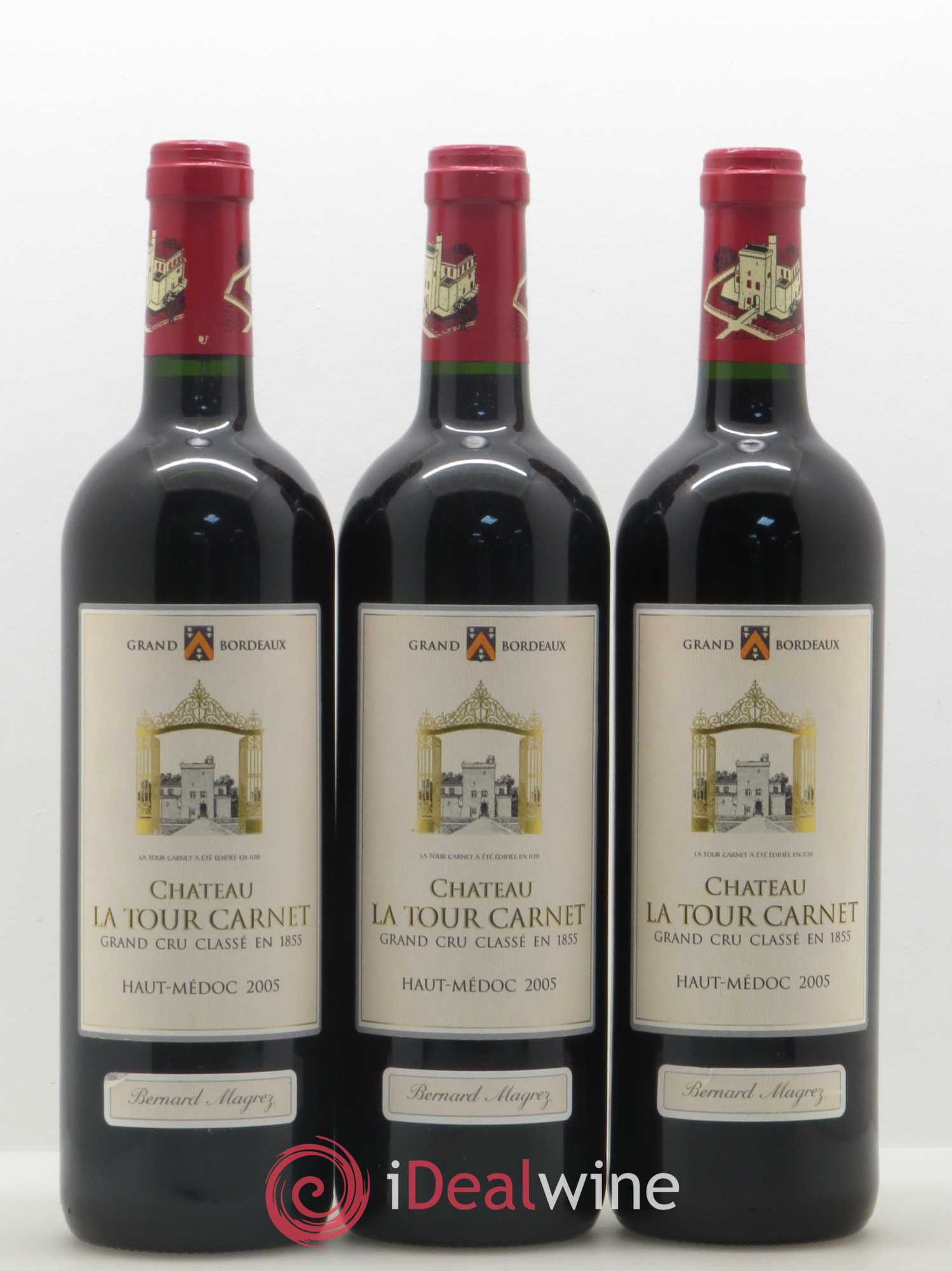 Château la Tour Carnet 4ème Grand Cru Classé 2005 - Lot de 6 bouteilles - 2