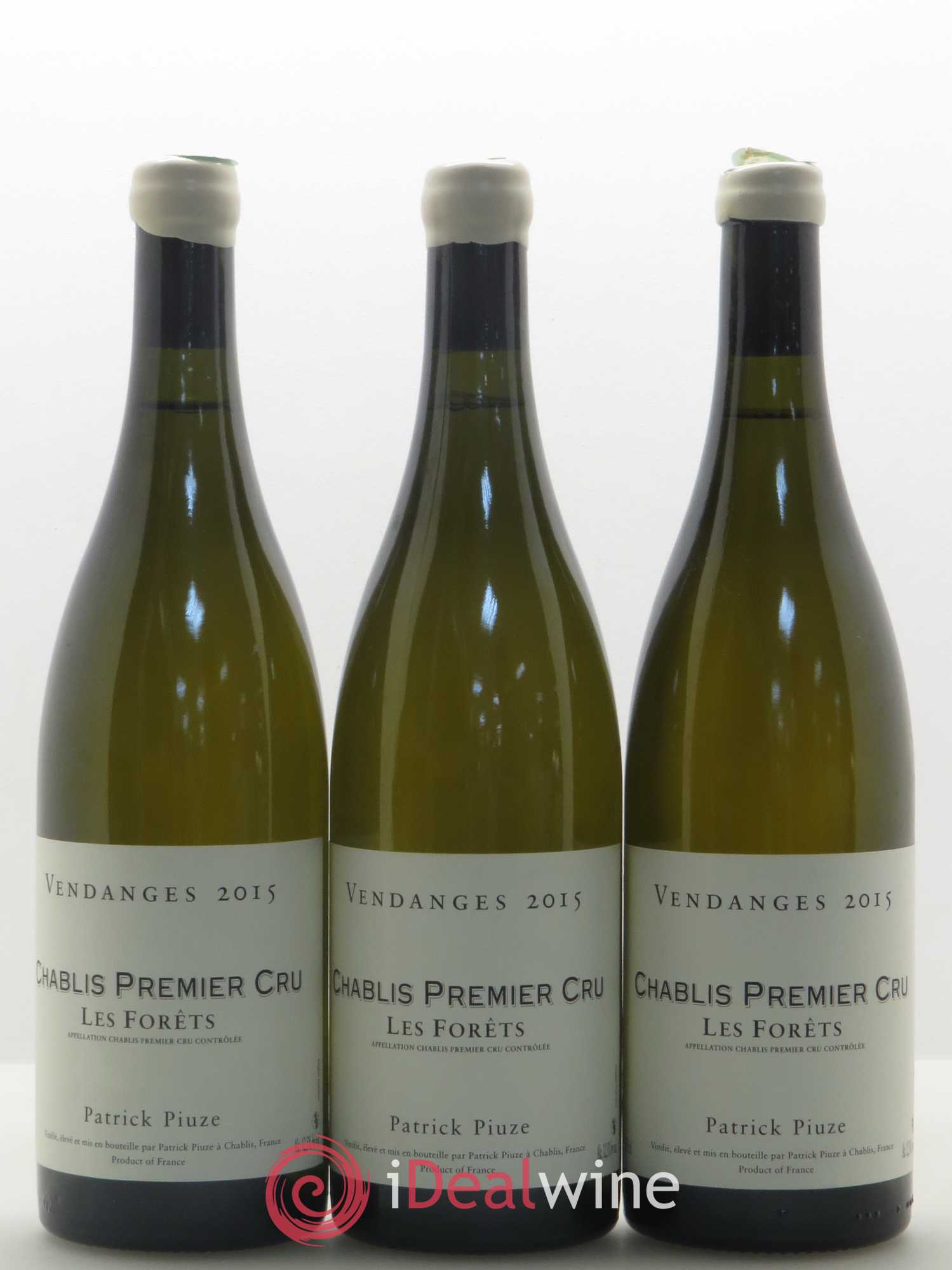 Chablis 1er Cru Forest Patrick Piuze 2015 - Posten von 3 Flaschen - 0