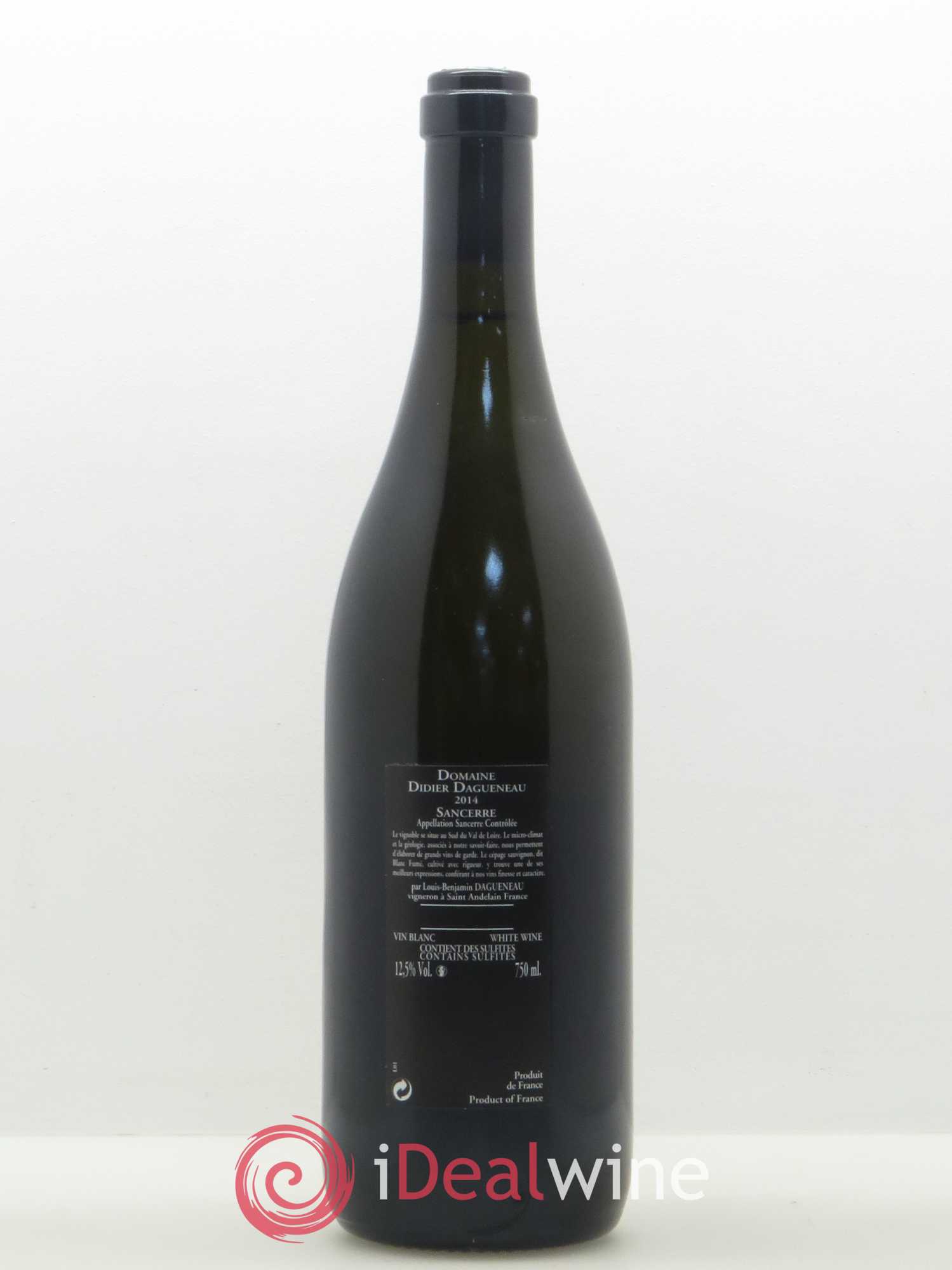 Sancerre Le Mont Damné Chavignol Dagueneau (Domaine Didier - Louis-Benjamin) 2014 - Lot de 1 bouteille - 1