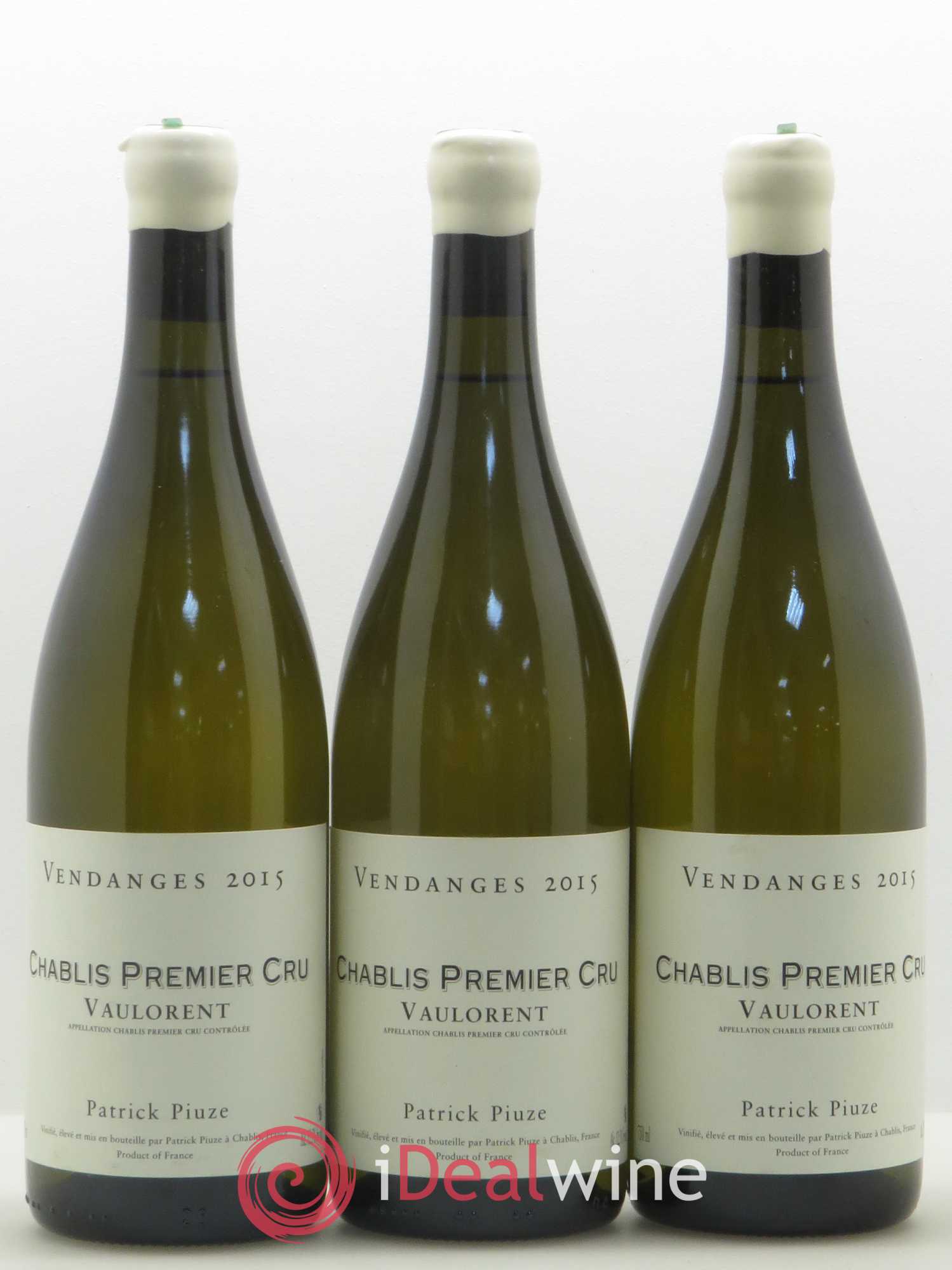 Chablis 1er Cru Vaulorent Patrick Piuze 2015 - Posten von 3 Flaschen - 0