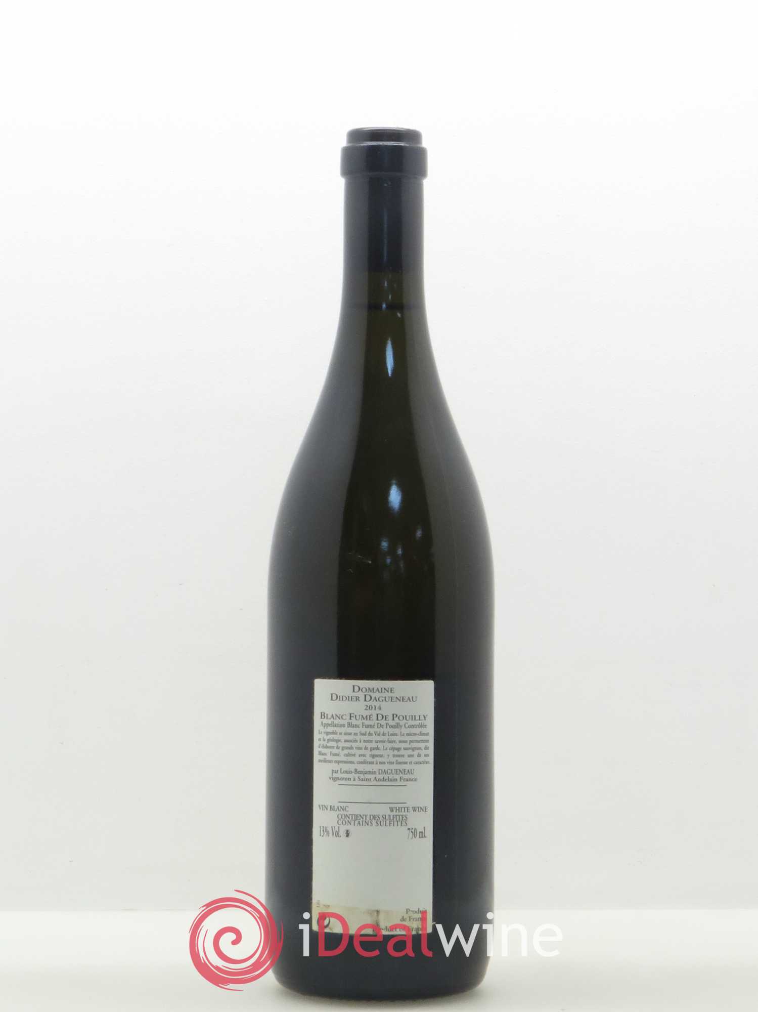 Vin de France (anciennement Pouilly-Fumé) Buisson Renard Dagueneau (Domaine Didier - Louis-Benjamin) 2014 - Lot de 1 bouteille - 1