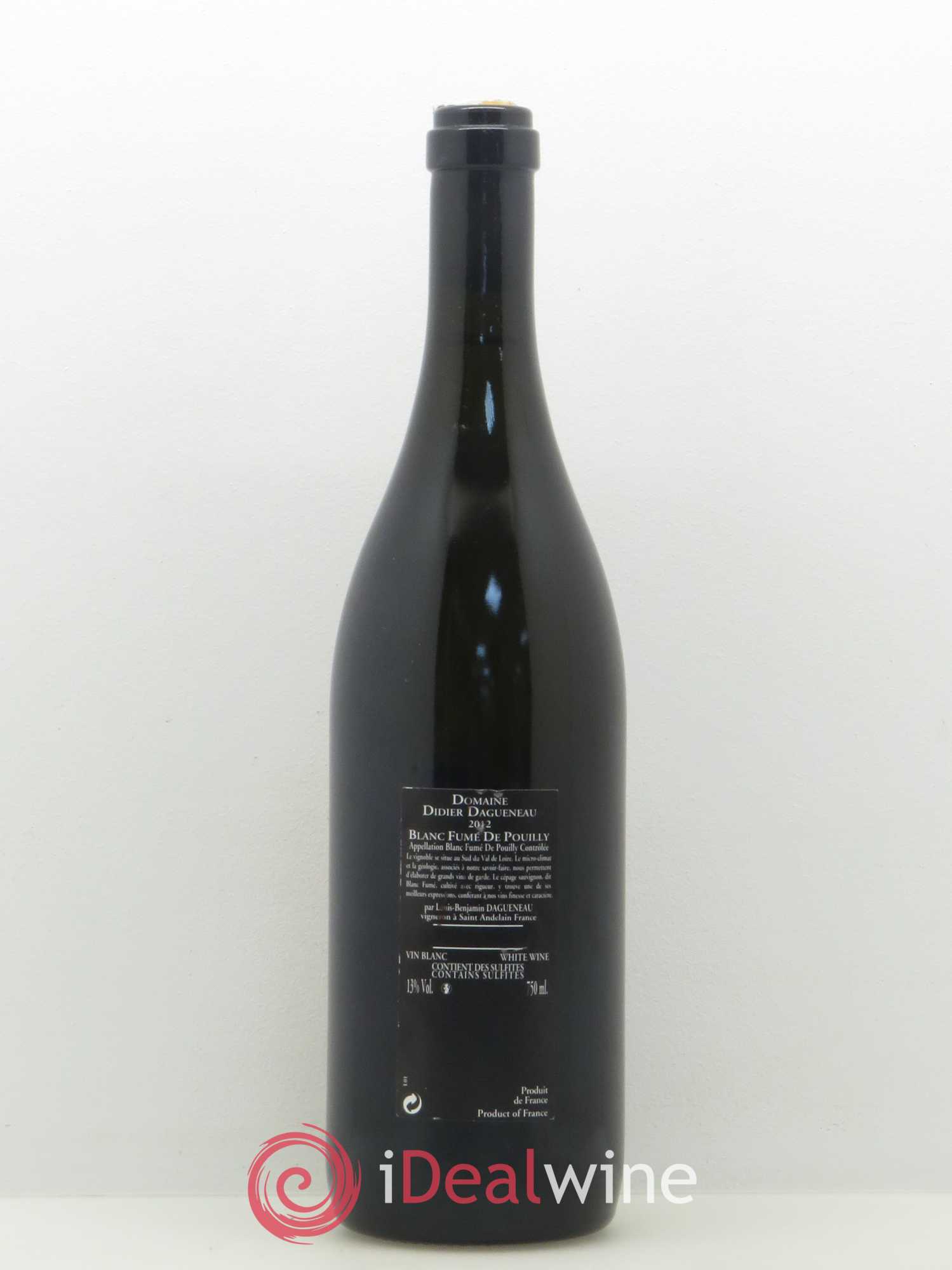 Vin de France (anciennement Pouilly-Fumé) Silex Dagueneau (Domaine Didier - Louis-Benjamin) 2012 - Lot de 1 bouteille - 1