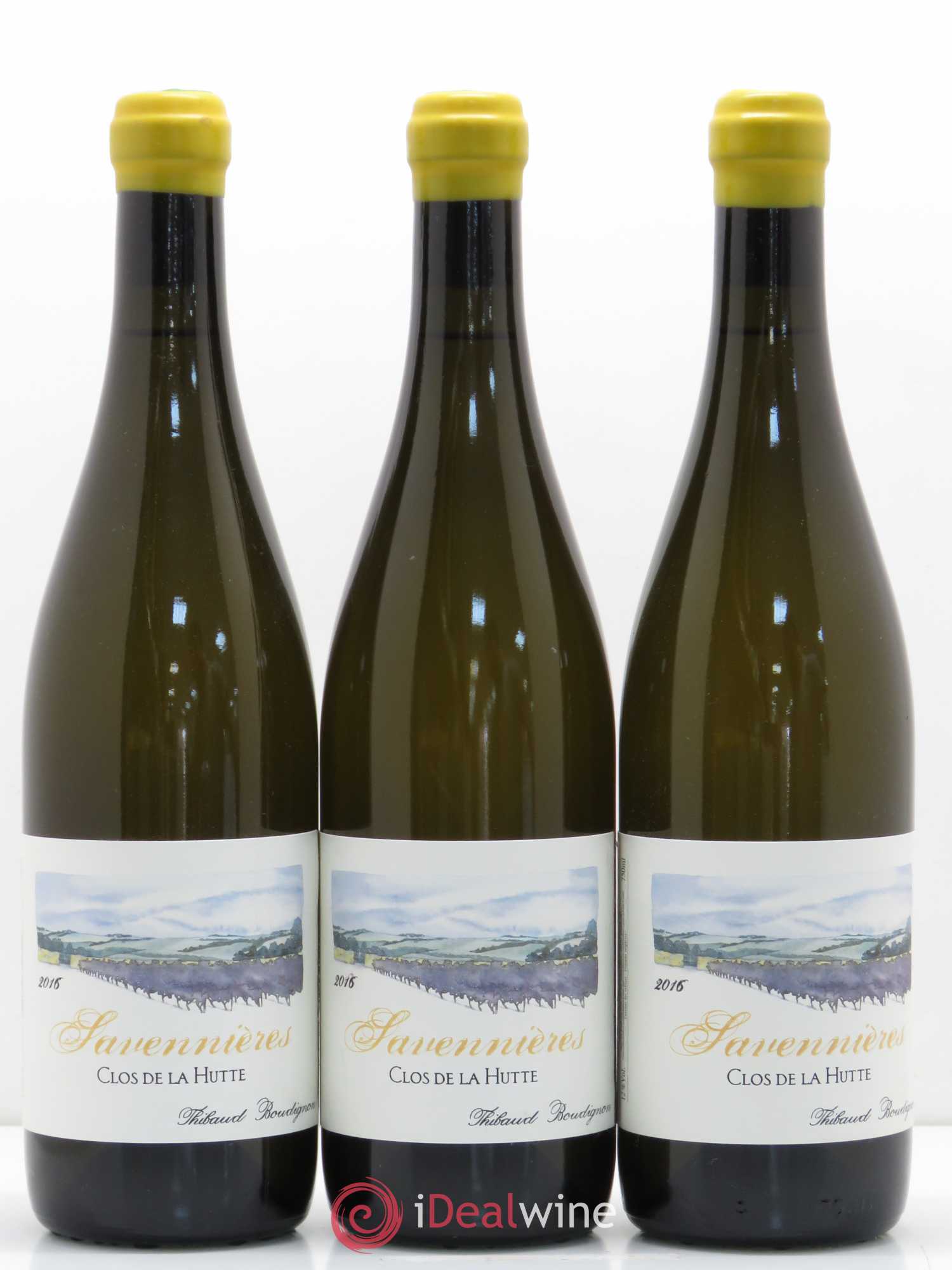 Savennières Clos De Hutte Thibaud Boudignon 2016 - Posten von 3 Flaschen - 0