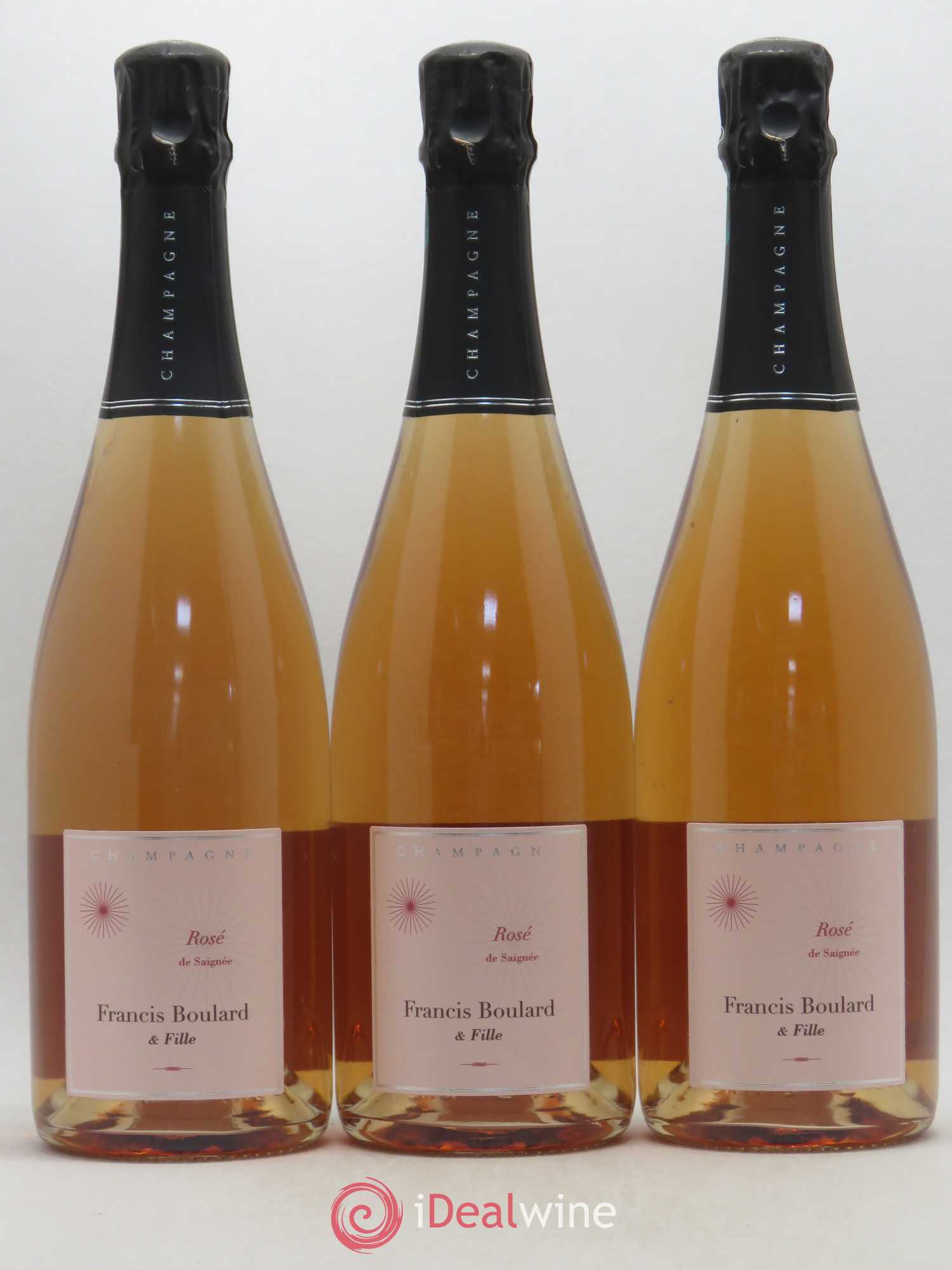 Champagne - Francis Boulard Rosé de Saignée 2012 - Posten von 3 Flaschen - 0