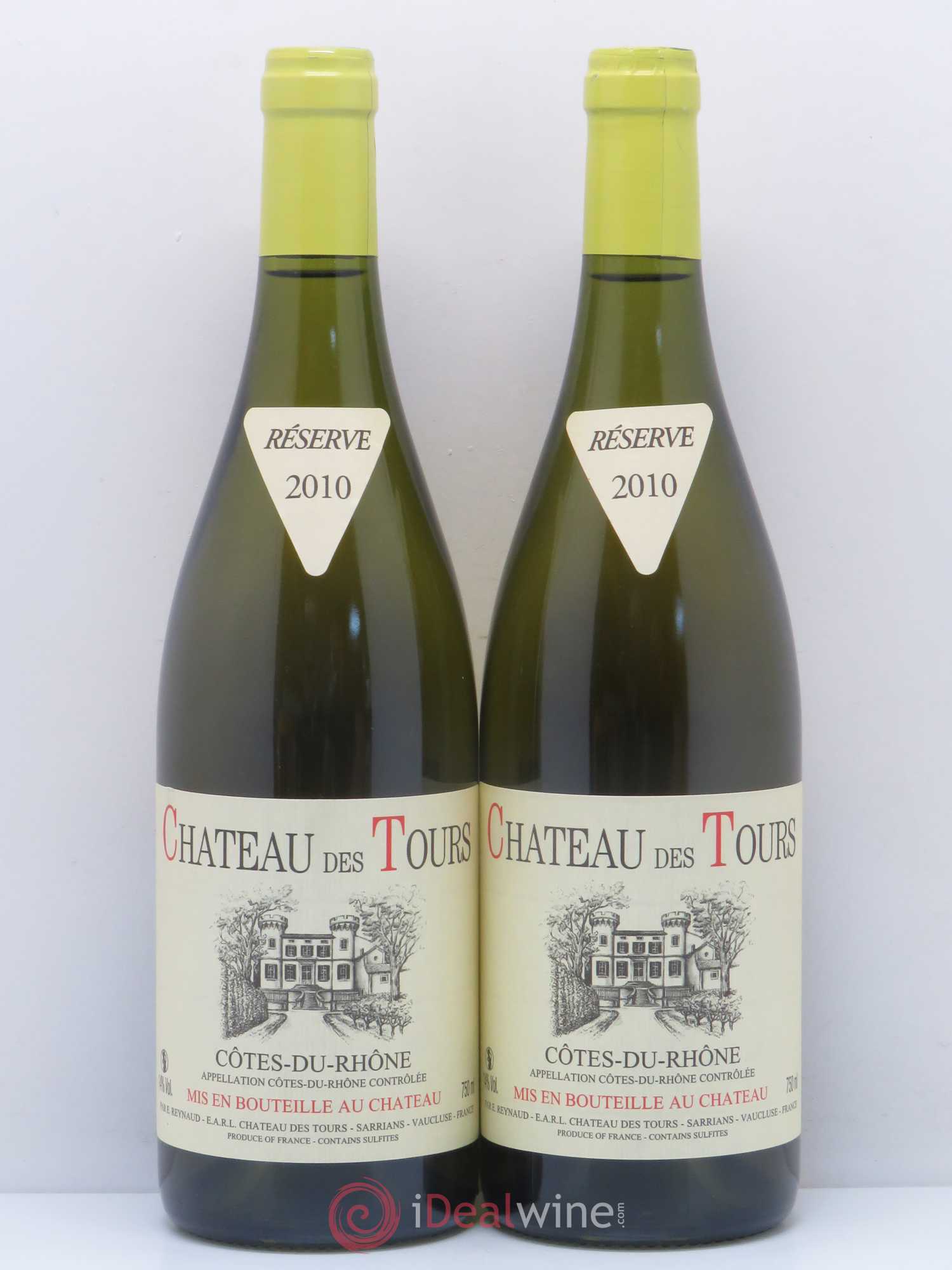 Côtes-du-Rhône Château des Tours Emmanuel Reynaud 2010 - Lot de 2 bouteilles - 0