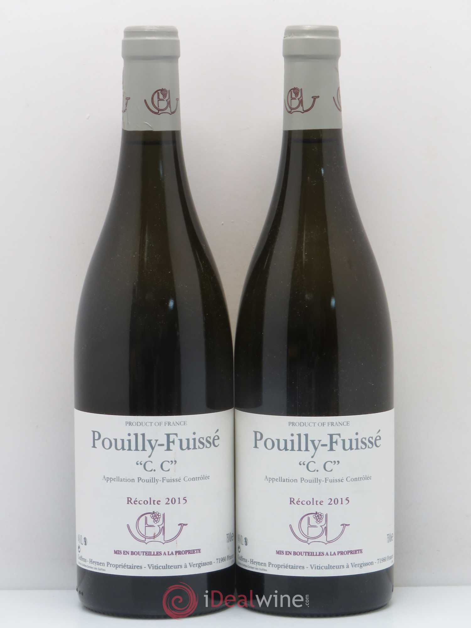 Pouilly-Fuissé C.C. Guffens-Heynen 2015 - Lot de 2 bouteilles - 0