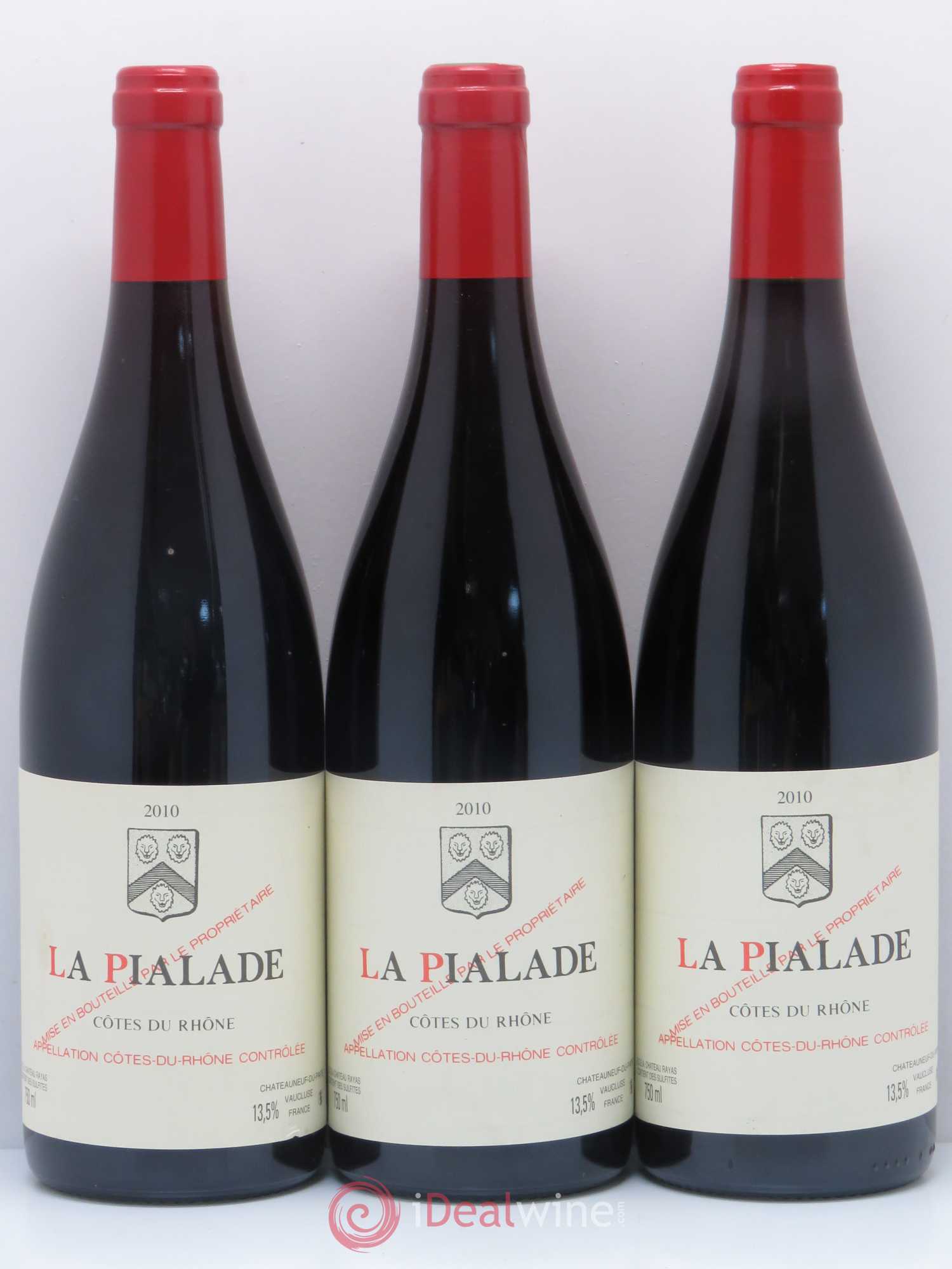 Côtes-du-Rhône La Pialade Emmanuel Reynaud 2010 - Lot de 3 bouteilles - 0