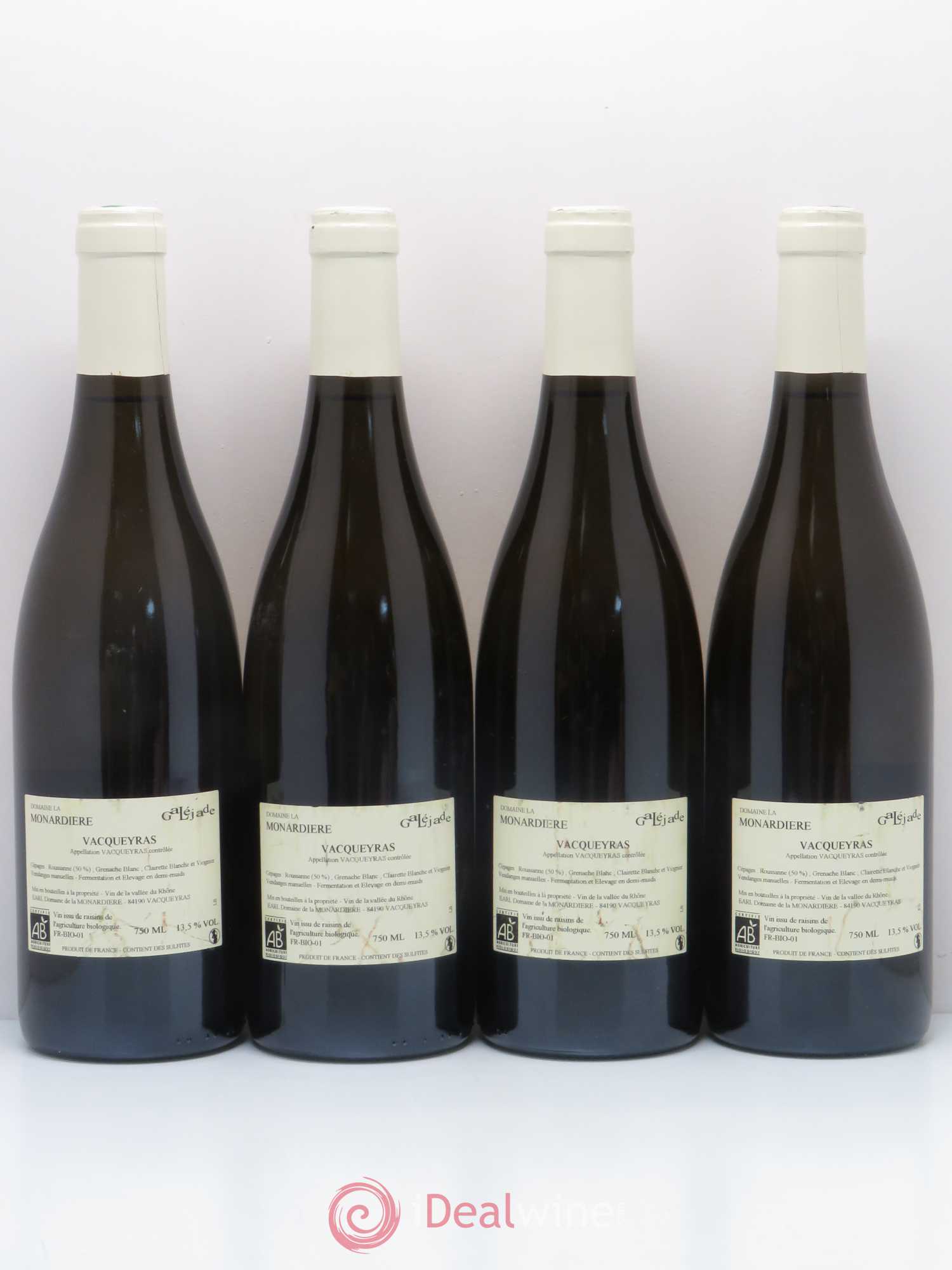 Vacqueyras La Galéjade La Monardière (Domaine) 2011 - Lot de 4 bouteilles - 1