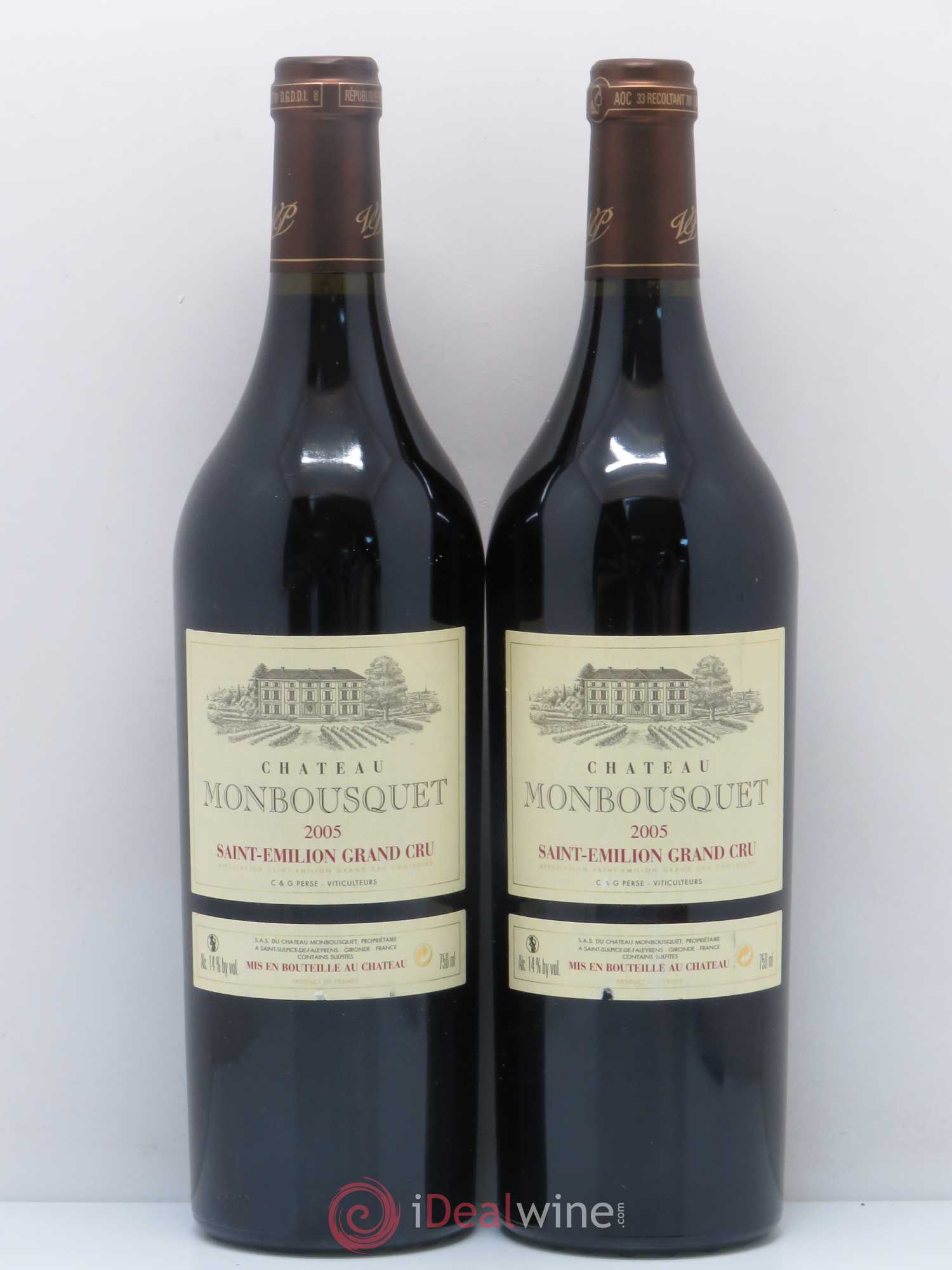 Château Monbousquet Grand Cru Classé 2005 - Lot de 2 bouteilles - 0