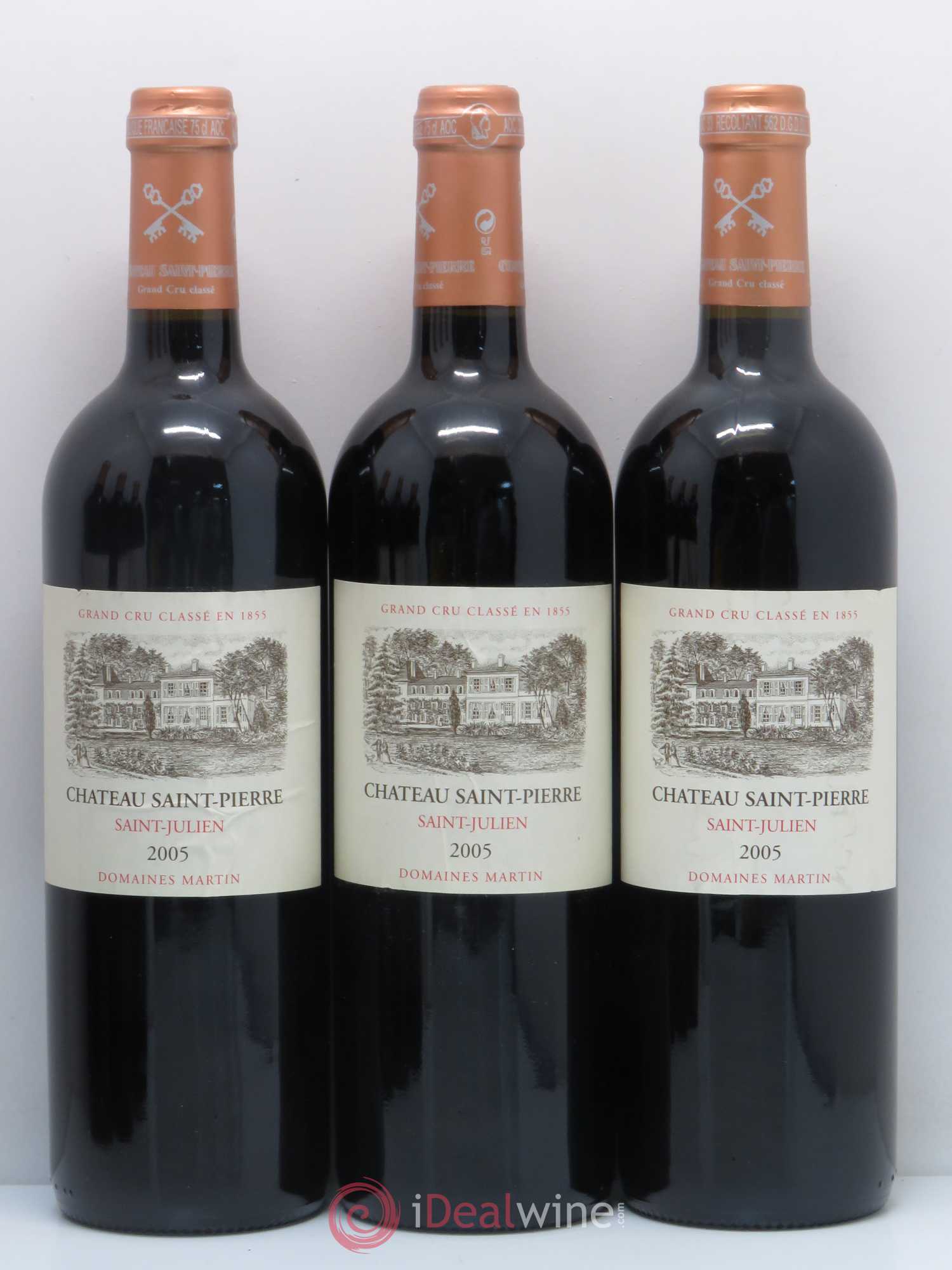 Château Saint-Pierre 4ème Grand Cru Classé 2005 - Lot de 6 bouteilles - 1