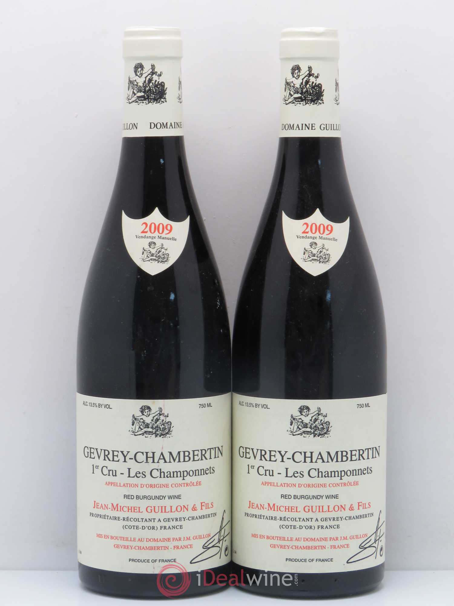 Gevrey-Chambertin 1er Cru Les Champonnets Jm. Guillon 2009 - Posten von 2 Flaschen - 0
