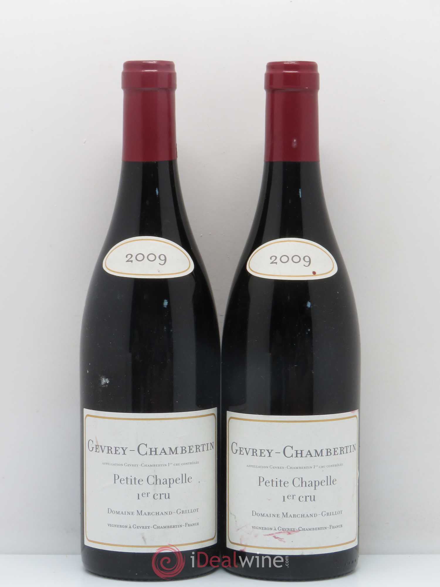 Gevrey-Chambertin 1er Cru Petite Chapelle Marchand Grillot 2009 - Posten von 2 Flaschen - 0