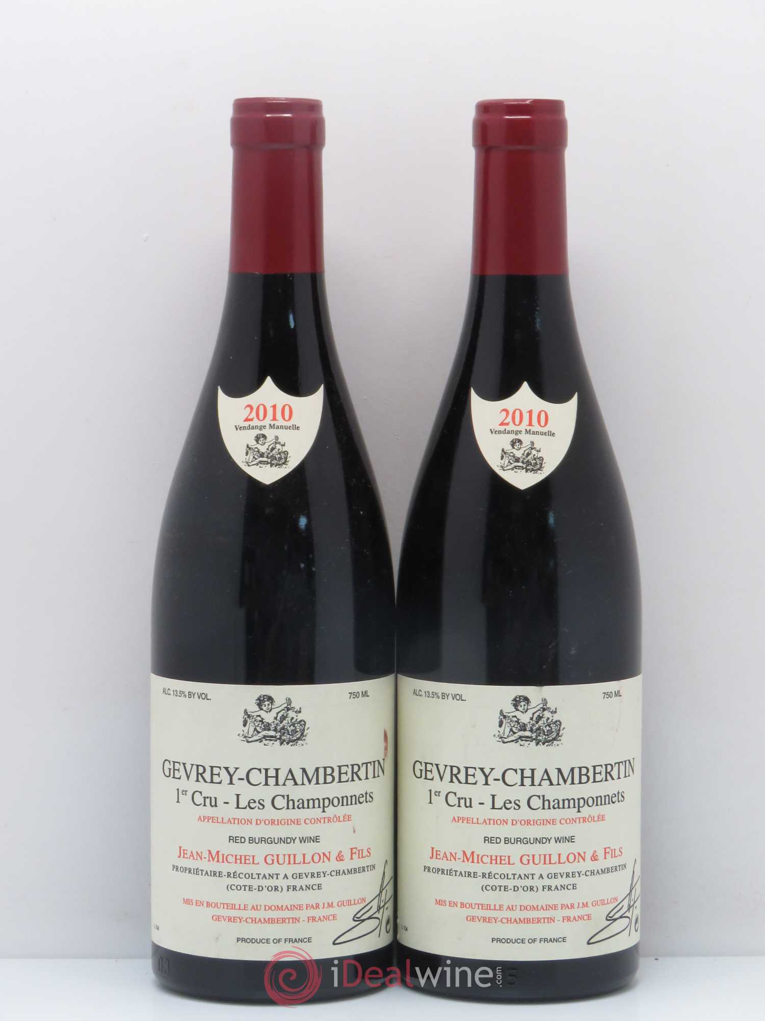 Gevrey-Chambertin 1er Cru Les Champonnets Jm. Guillon 2010 - Posten von 2 Flaschen - 0