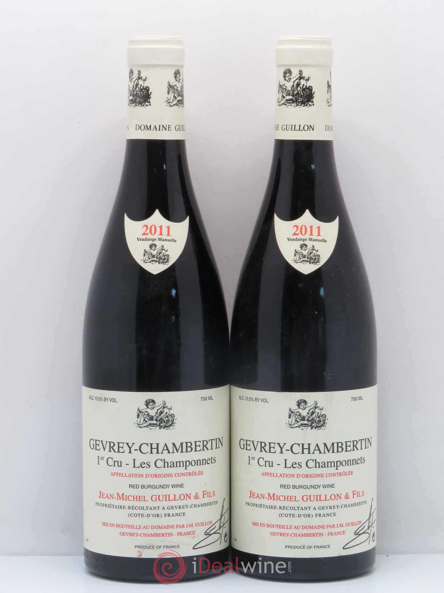 Gevrey-Chambertin 1er Cru Les Champonnets Jm. Guillon 2011 - Posten von 2 Flaschen - 0