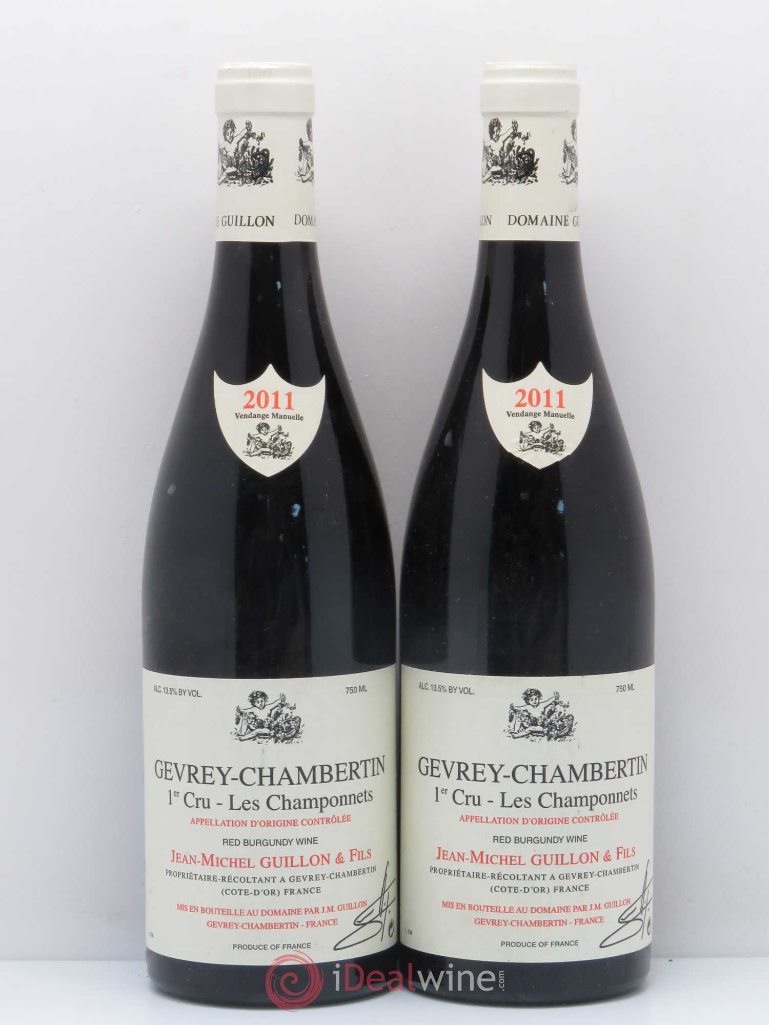 Gevrey-Chambertin 1er Cru Les Champonnets Jm. Guillon 2011 - Posten von 2 Flaschen - 0