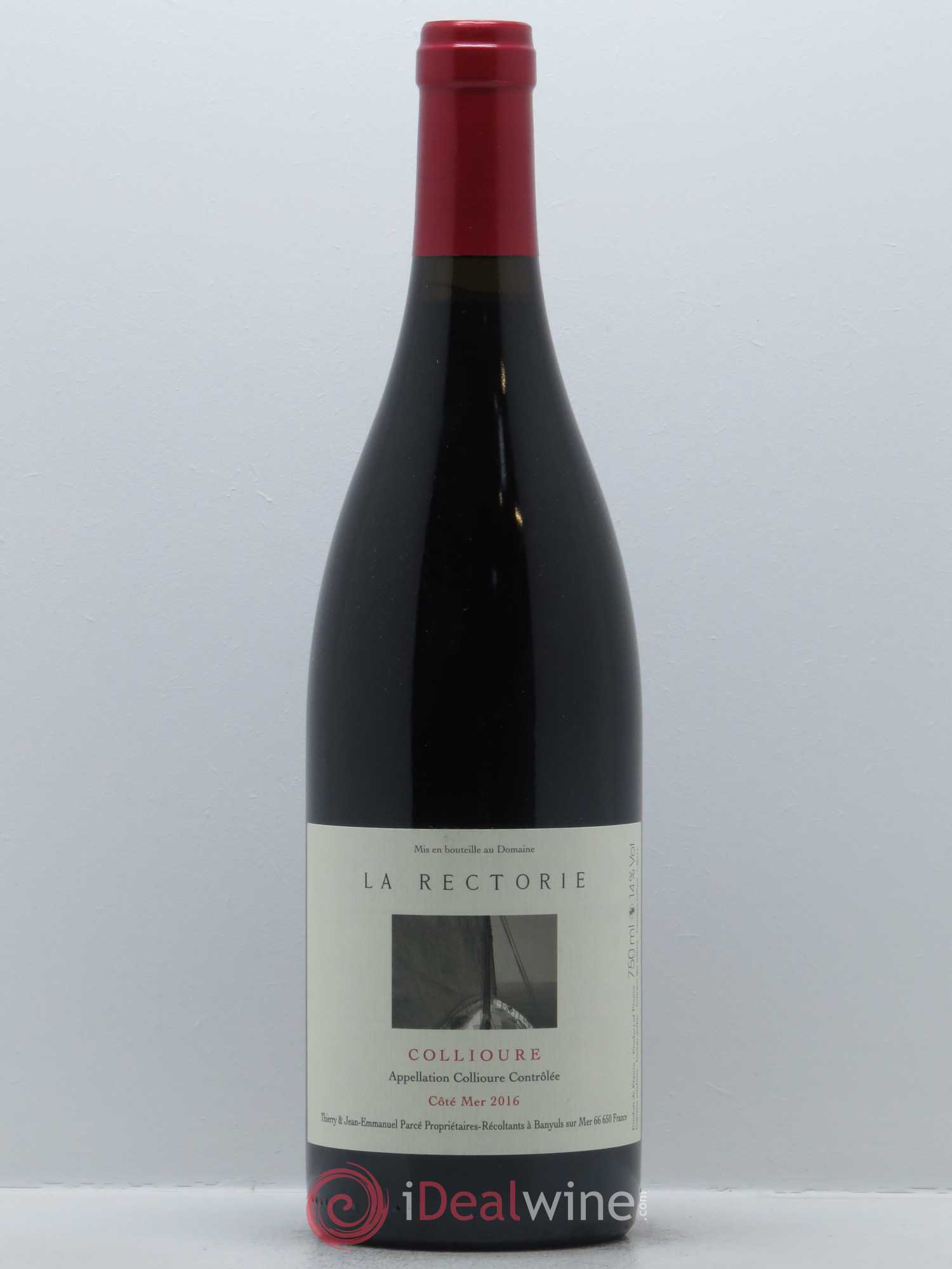 Collioure La Rectorie (Domaine de) Côté Mer Thierry et Jean Emmanuel Parcé 2016 - Lot de 1 bouteille - 0