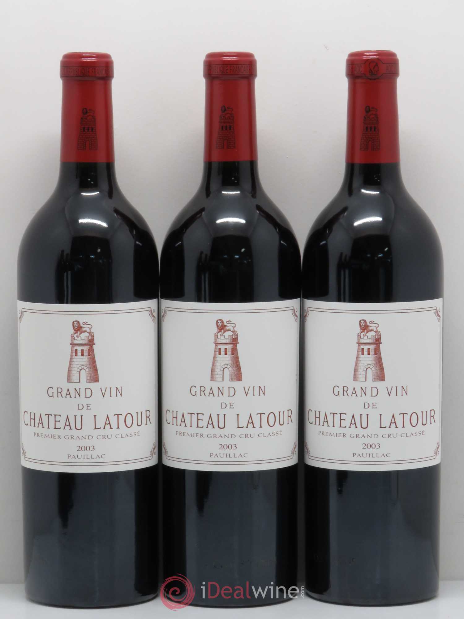 Château Latour 1er Grand Cru Classé 2003 - Lot de 6 bouteilles - 1