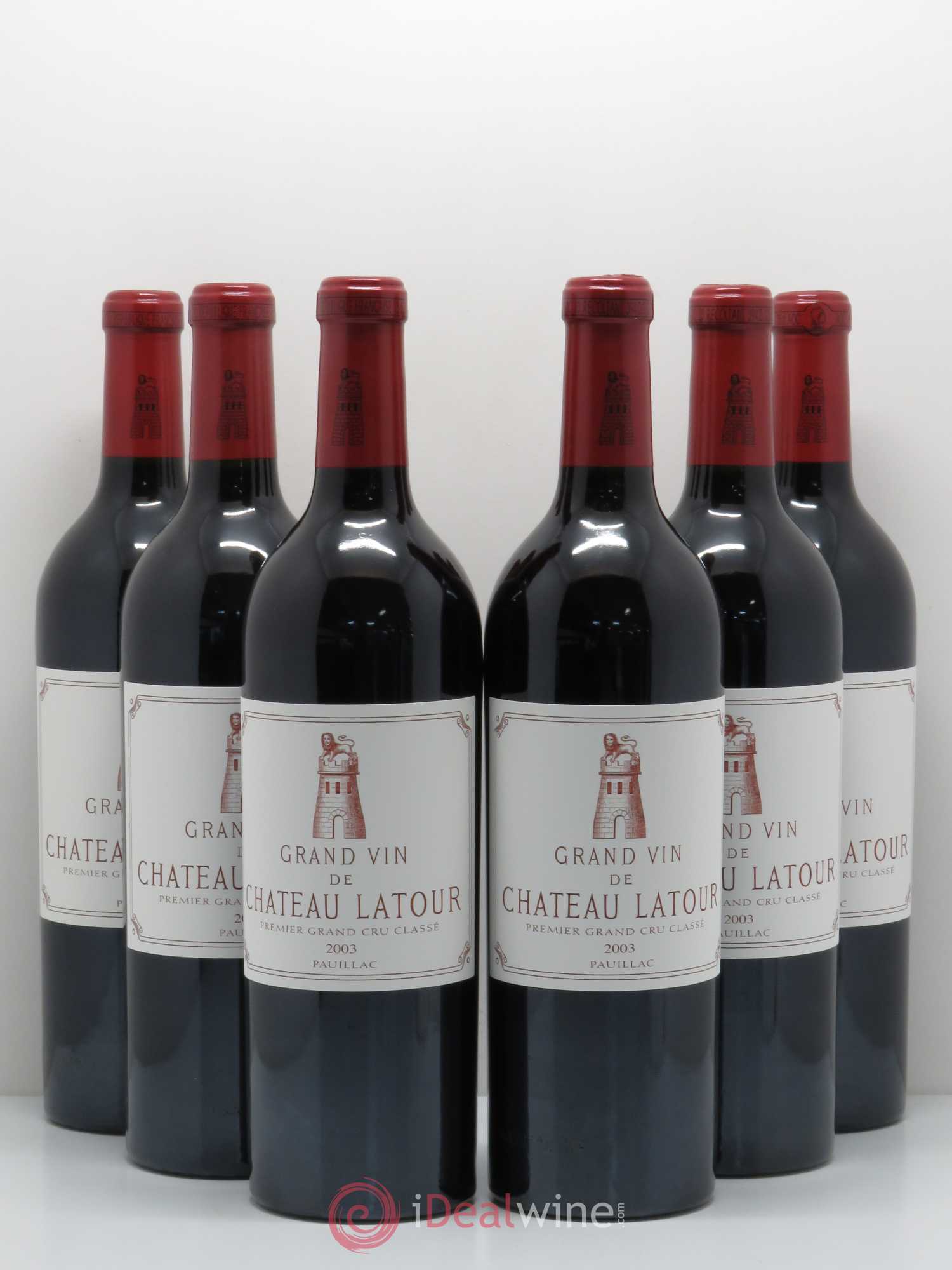 Château Latour 1er Grand Cru Classé 2003 - Lot de 6 bouteilles - 0