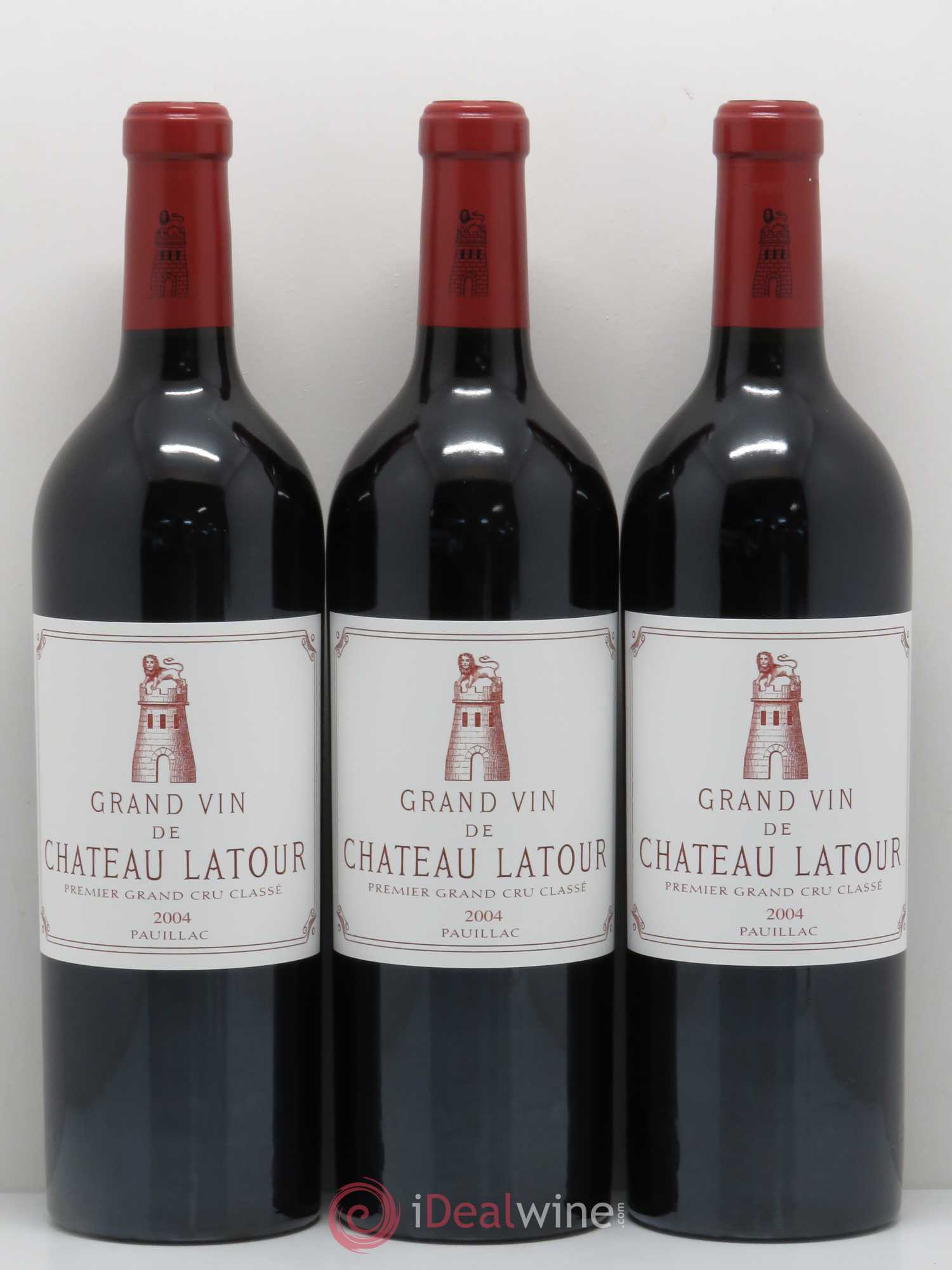 Château Latour 1er Grand Cru Classé 2004 - Lot de 3 bouteilles - 0