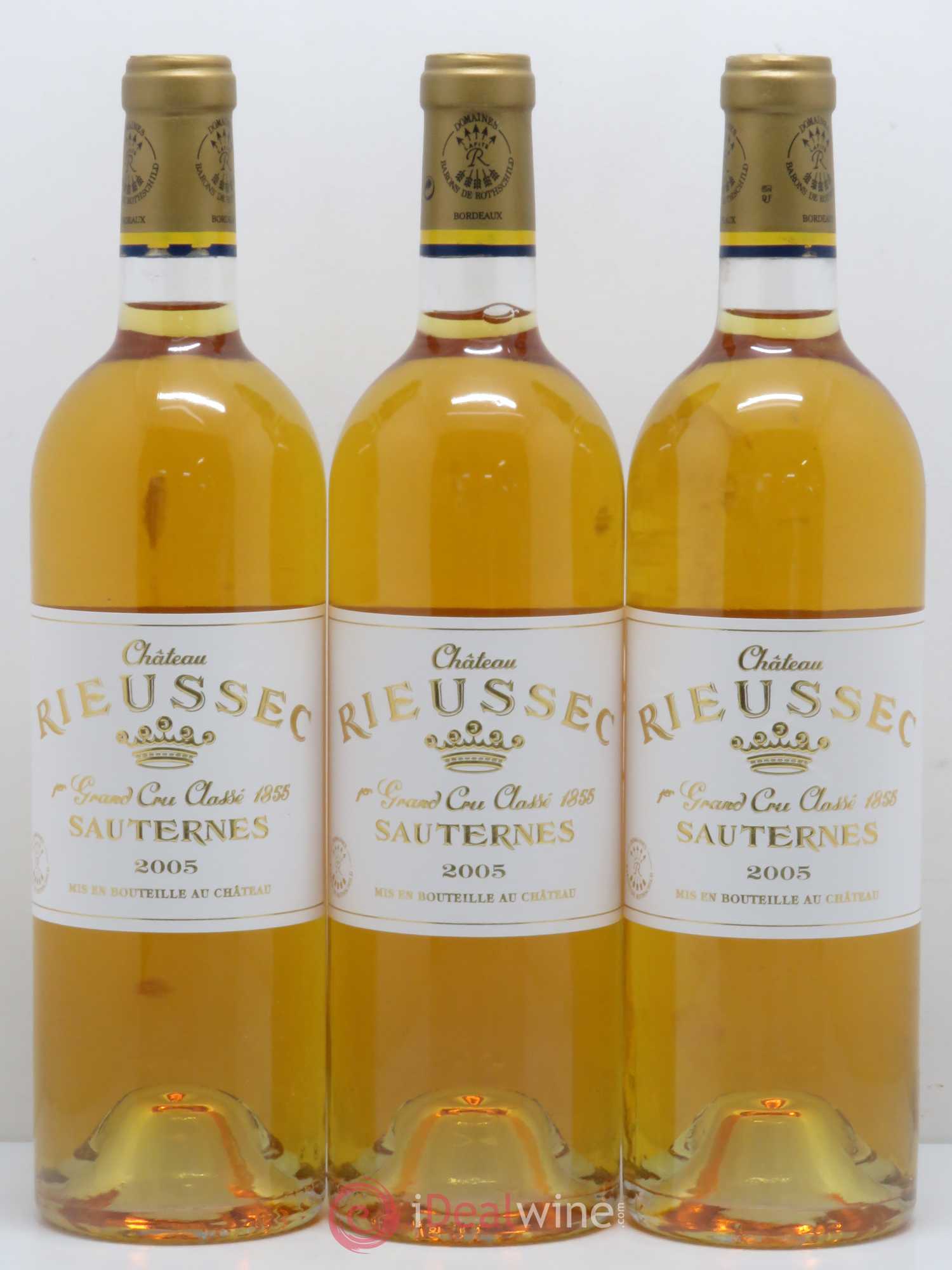 Château Rieussec 1er Grand Cru Classé 2005 - Lotto di 3 bottiglie - 0