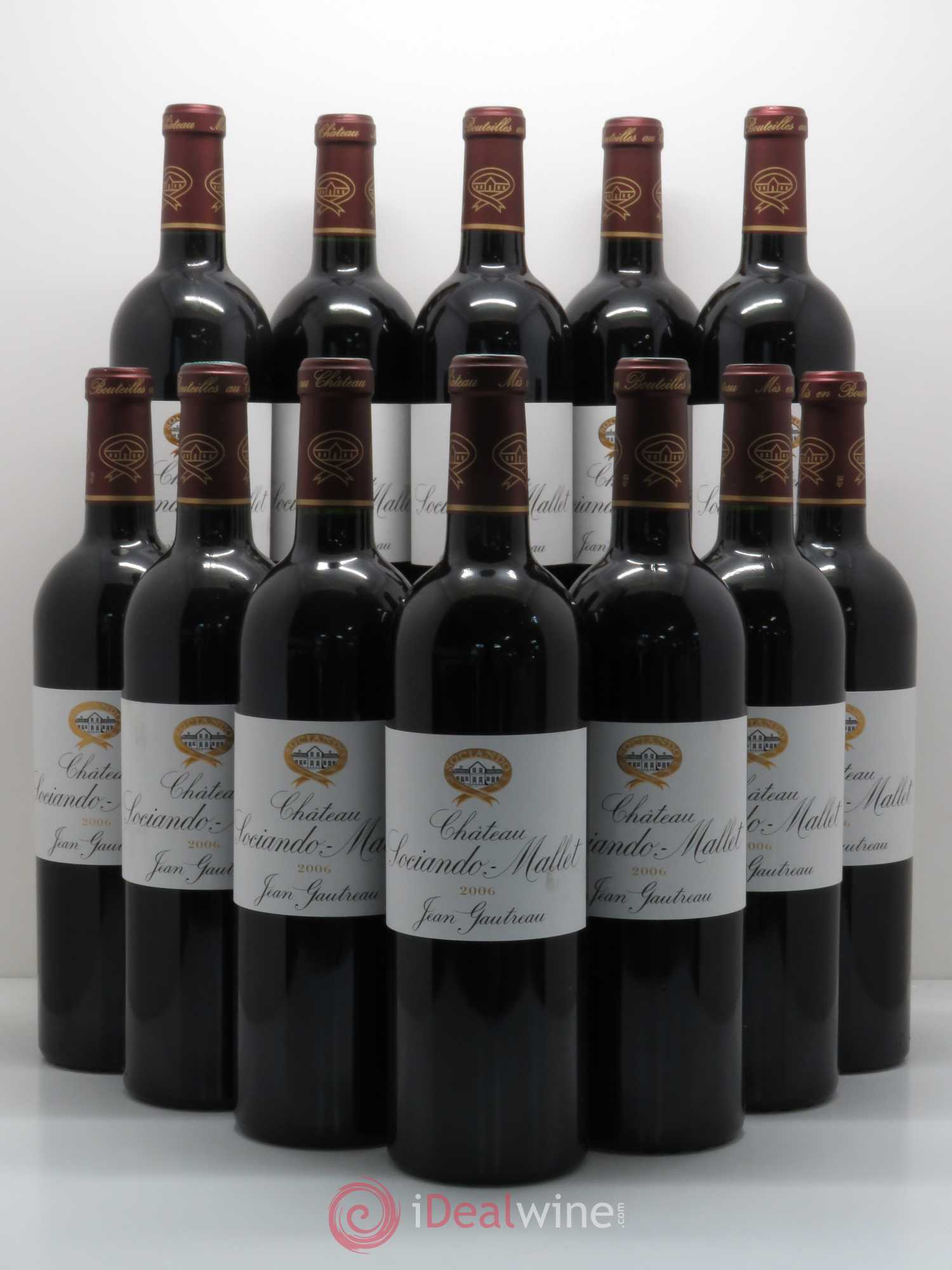 Château Sociando Mallet 2006 - Lot de 12 bouteilles - 0