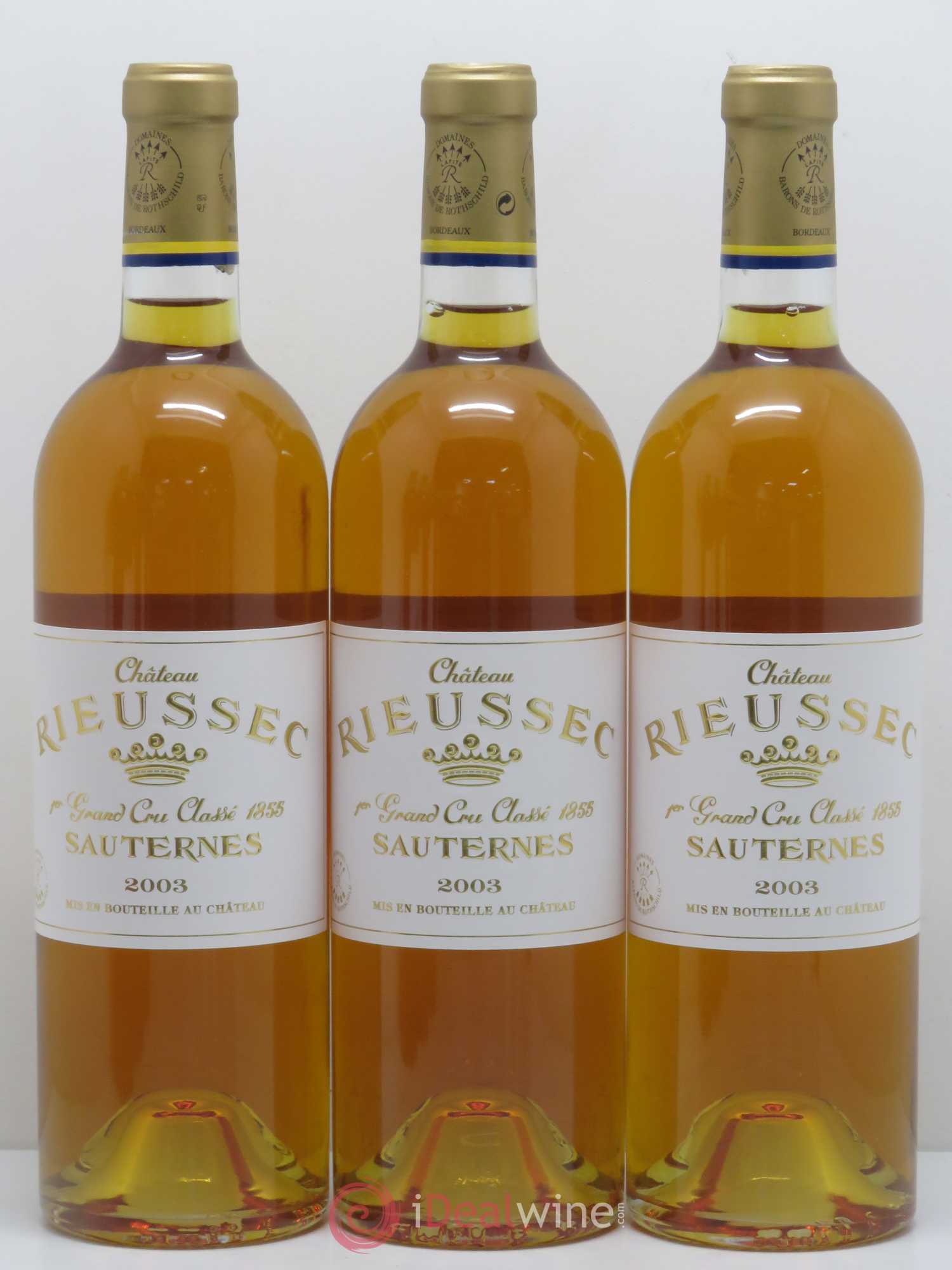 Château Rieussec 1er Grand Cru Classé 2003 - Lotto di 6 bottiglie - 2