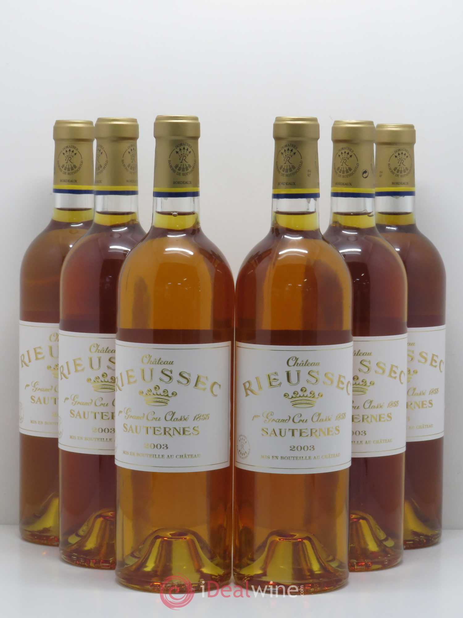 Château Rieussec 1er Grand Cru Classé 2003 - Lotto di 6 bottiglie - 0