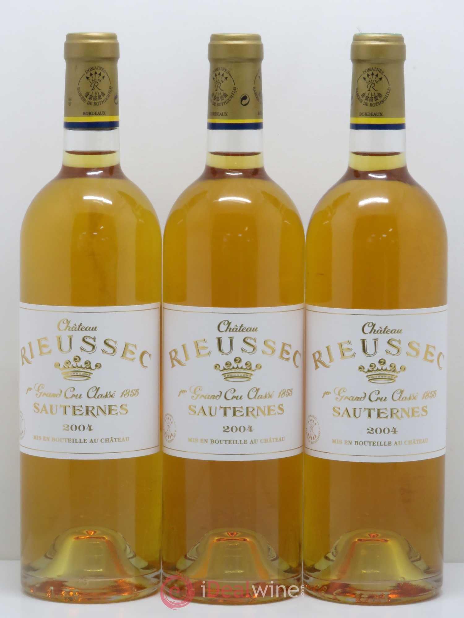 Château Rieussec 1er Grand Cru Classé 2004 - Lotto di 3 bottiglie - 0