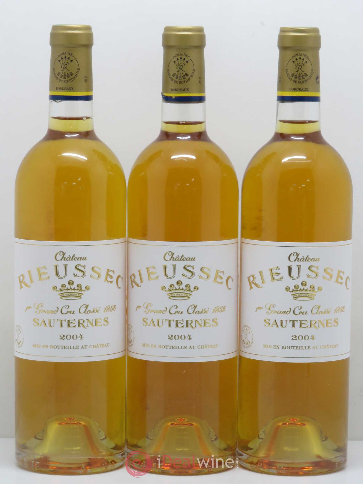 Château Rieussec 1er Grand Cru Classé 2004 - Lotto di 3 bottiglie - 0
