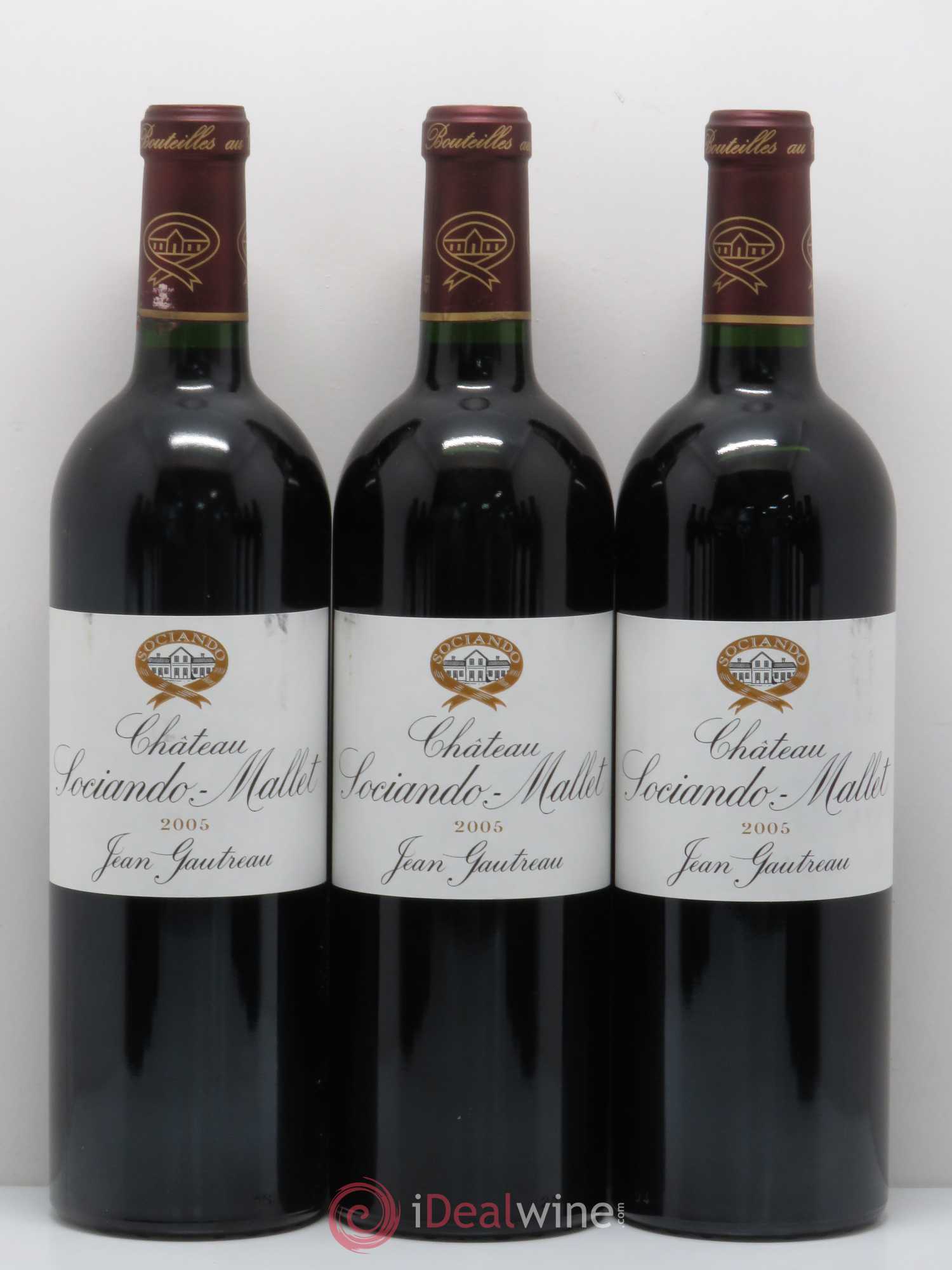 Château Sociando Mallet 2005 - Lot de 12 bouteilles - 1