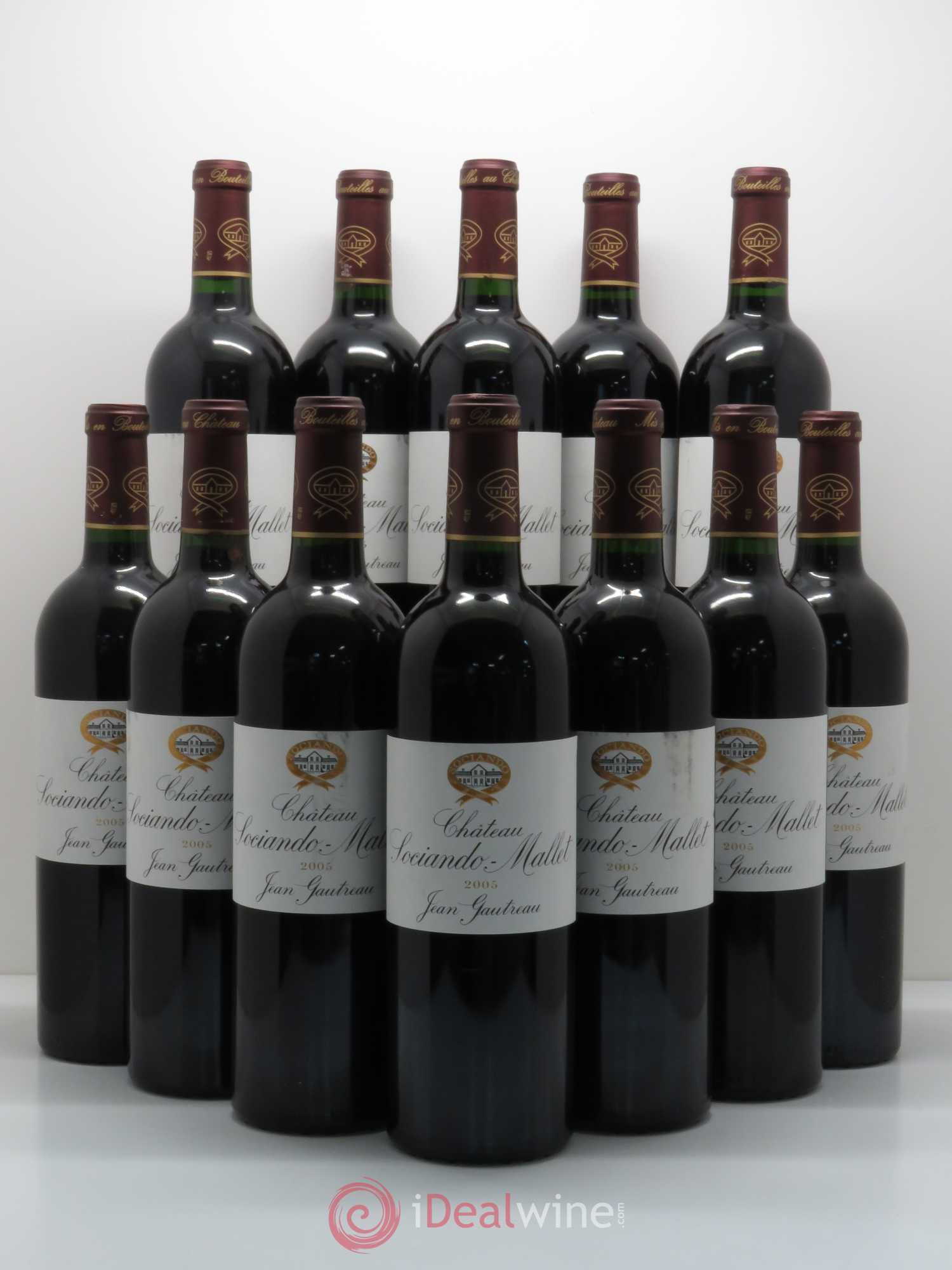 Château Sociando Mallet 2005 - Lot de 12 bouteilles - 0
