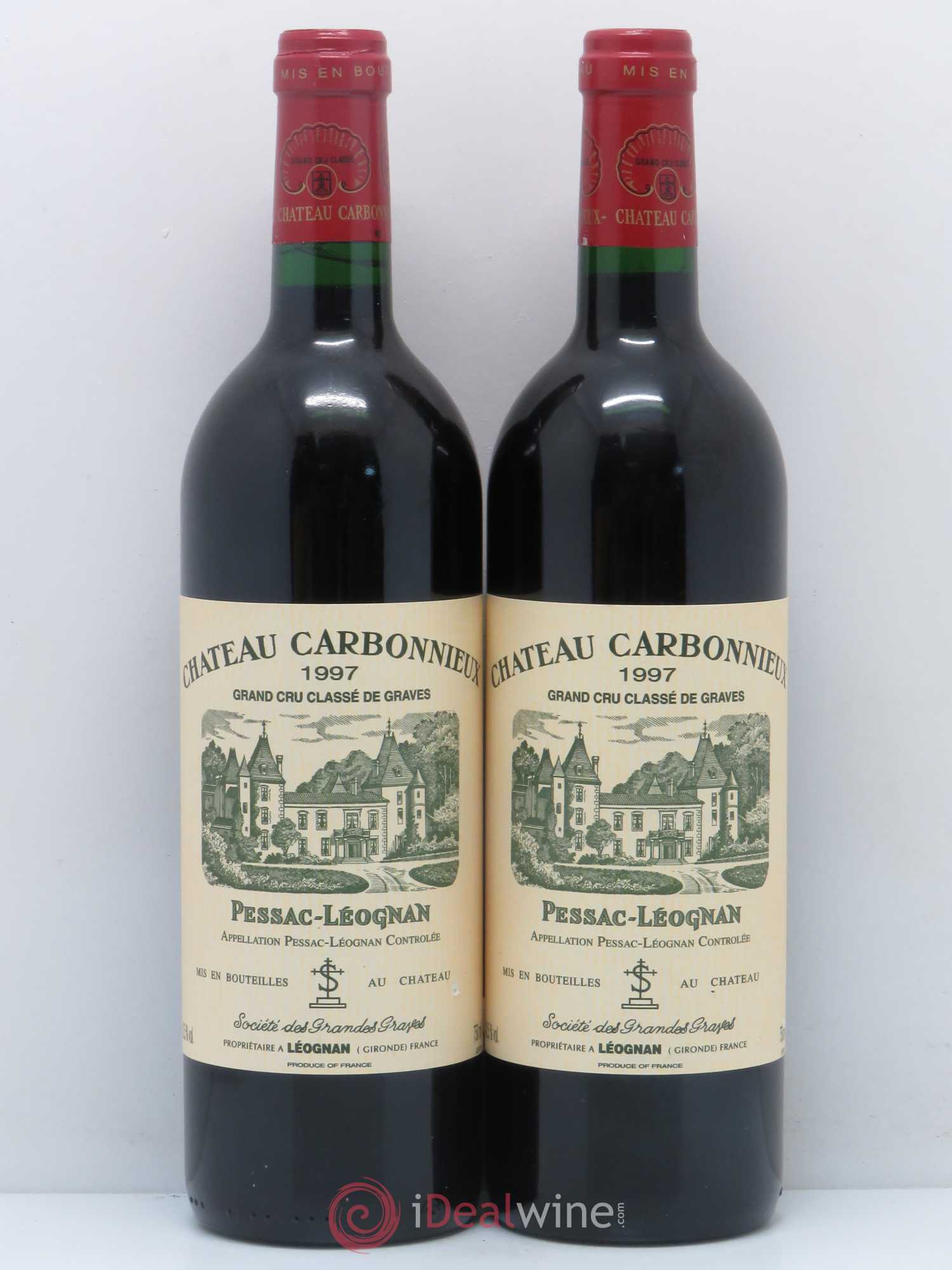 Château Carbonnieux Cru Classé de Graves 1997 - Lot de 2 bouteilles - 0