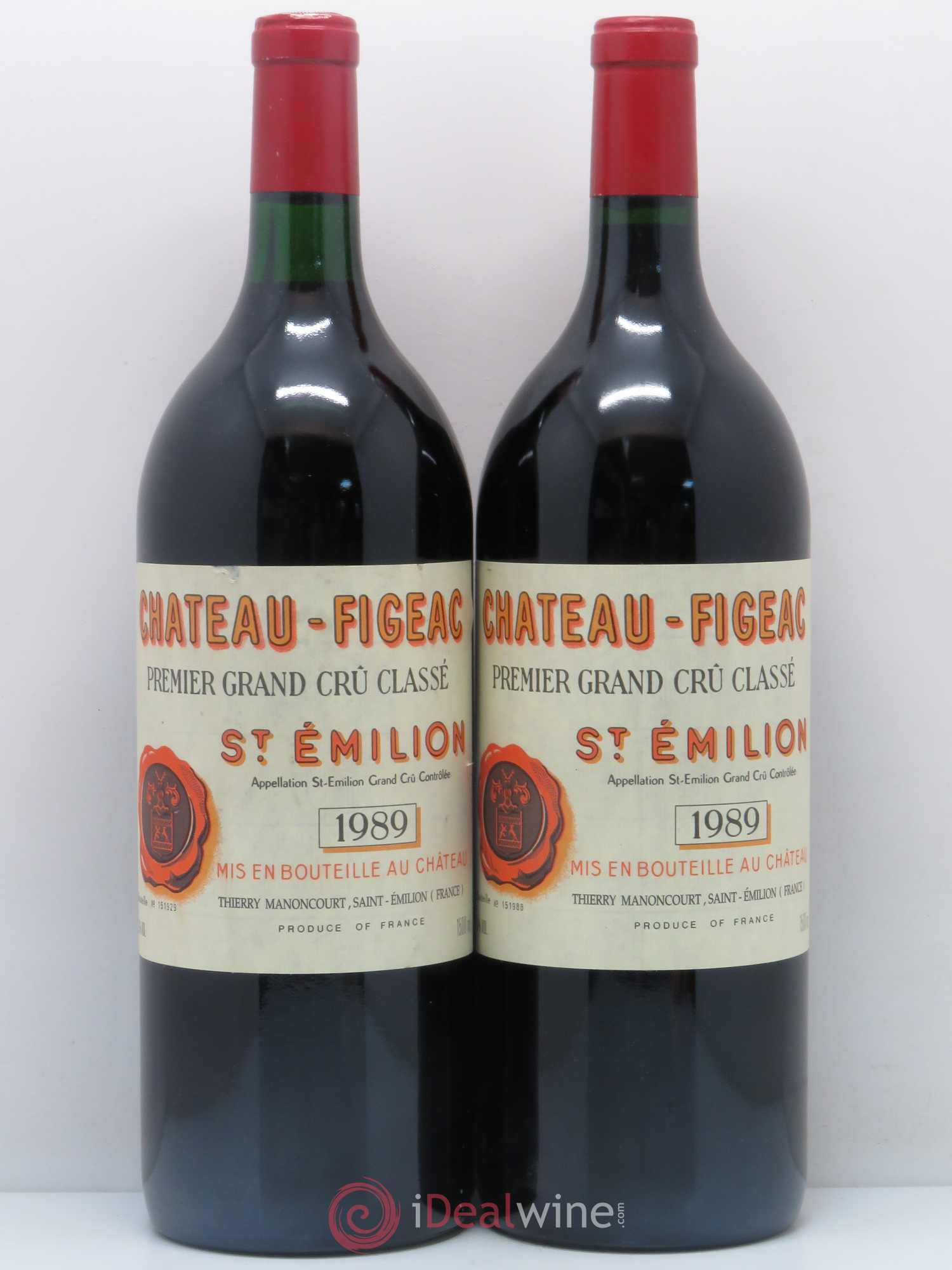 Château Figeac 1er Grand Cru Classé A 1989 - Lot de 2 magnums - 0