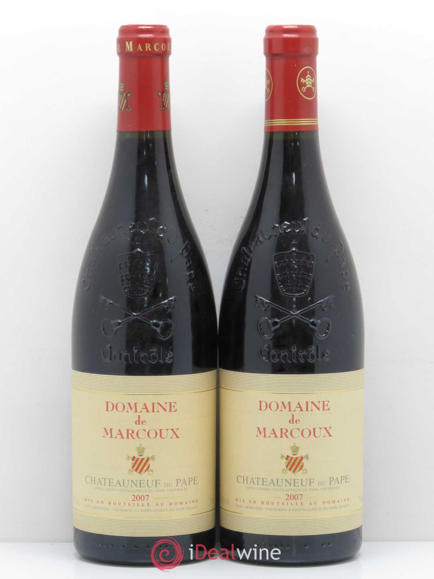 Châteauneuf-du-Pape Marcoux (Domaine de) 2007 - Lot de 2 bouteilles - 0