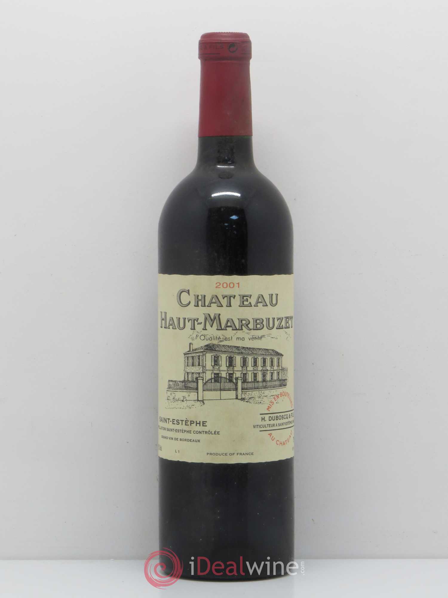 Château Haut Marbuzet 2001 - Lot de 1 bouteille - 0