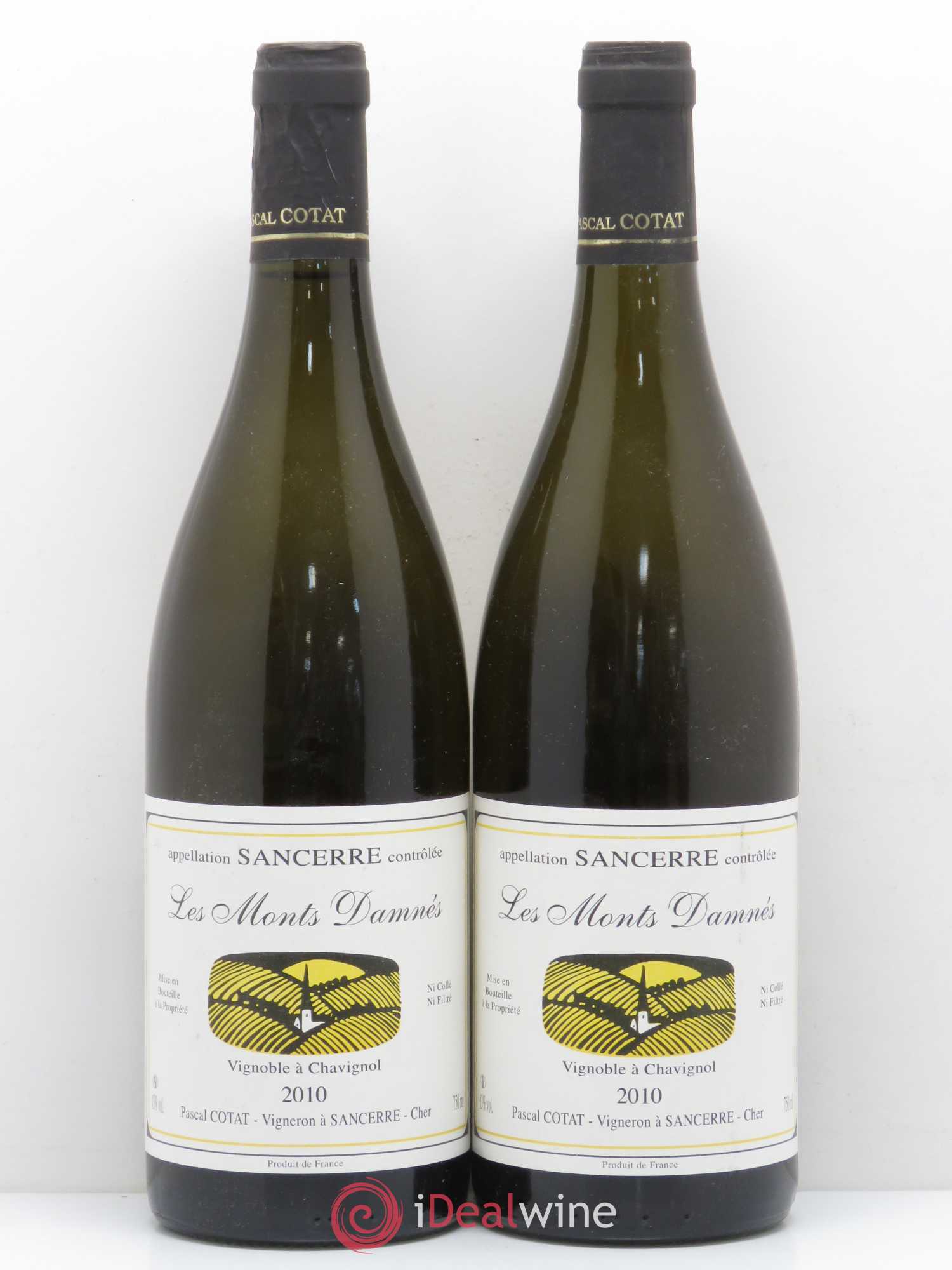 Sancerre Les Monts Damnés Pascal Cotat 2010 - Lot de 2 bouteilles - 0
