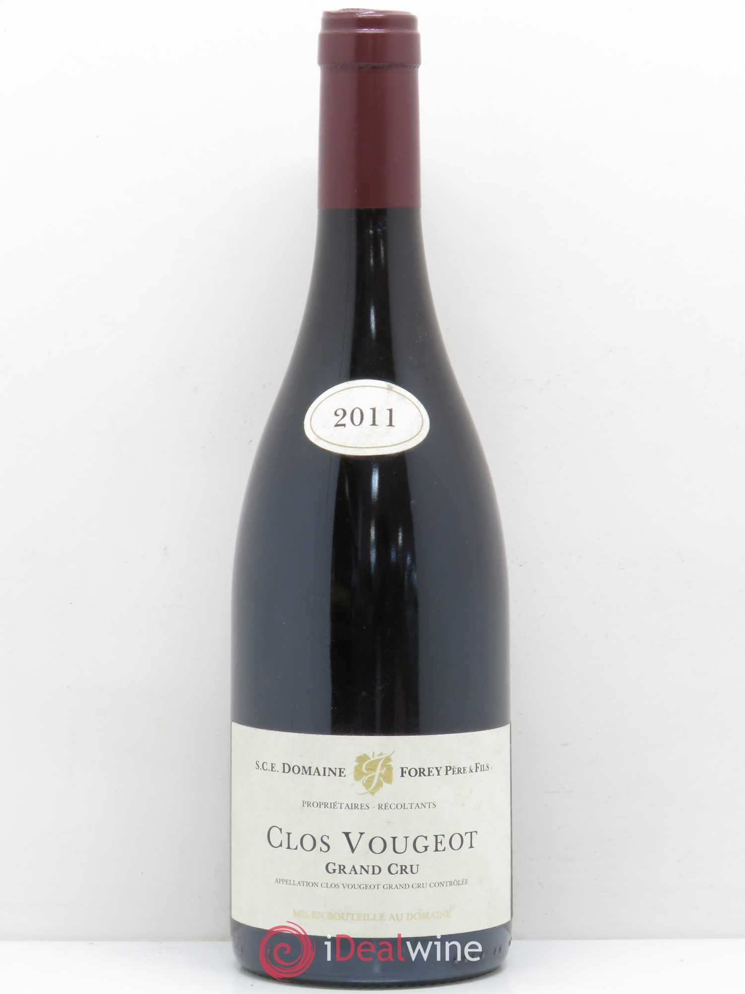 Clos de Vougeot Grand Cru Forey 2011 - Lot de 1 bouteille - 0