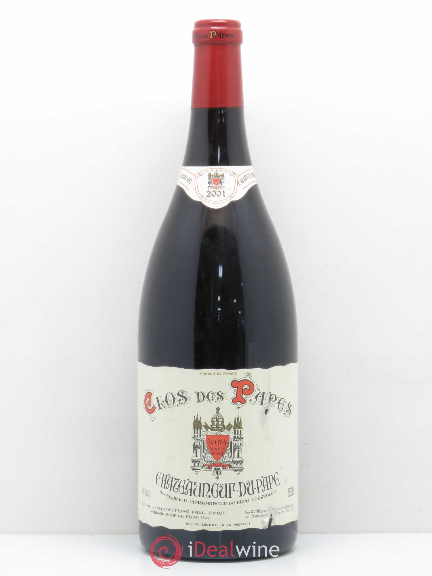 Châteauneuf-du-Pape Clos des Papes - Paul Avril 2001 - Lot de 1 magnum - 0