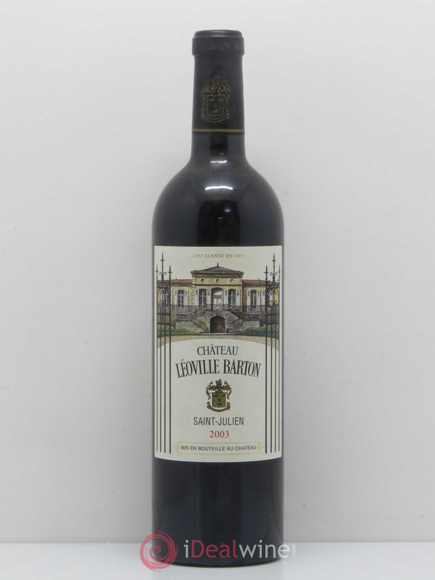 Château Léoville Barton 2ème Grand Cru Classé 2003 - Lot de 1 bouteille - 0