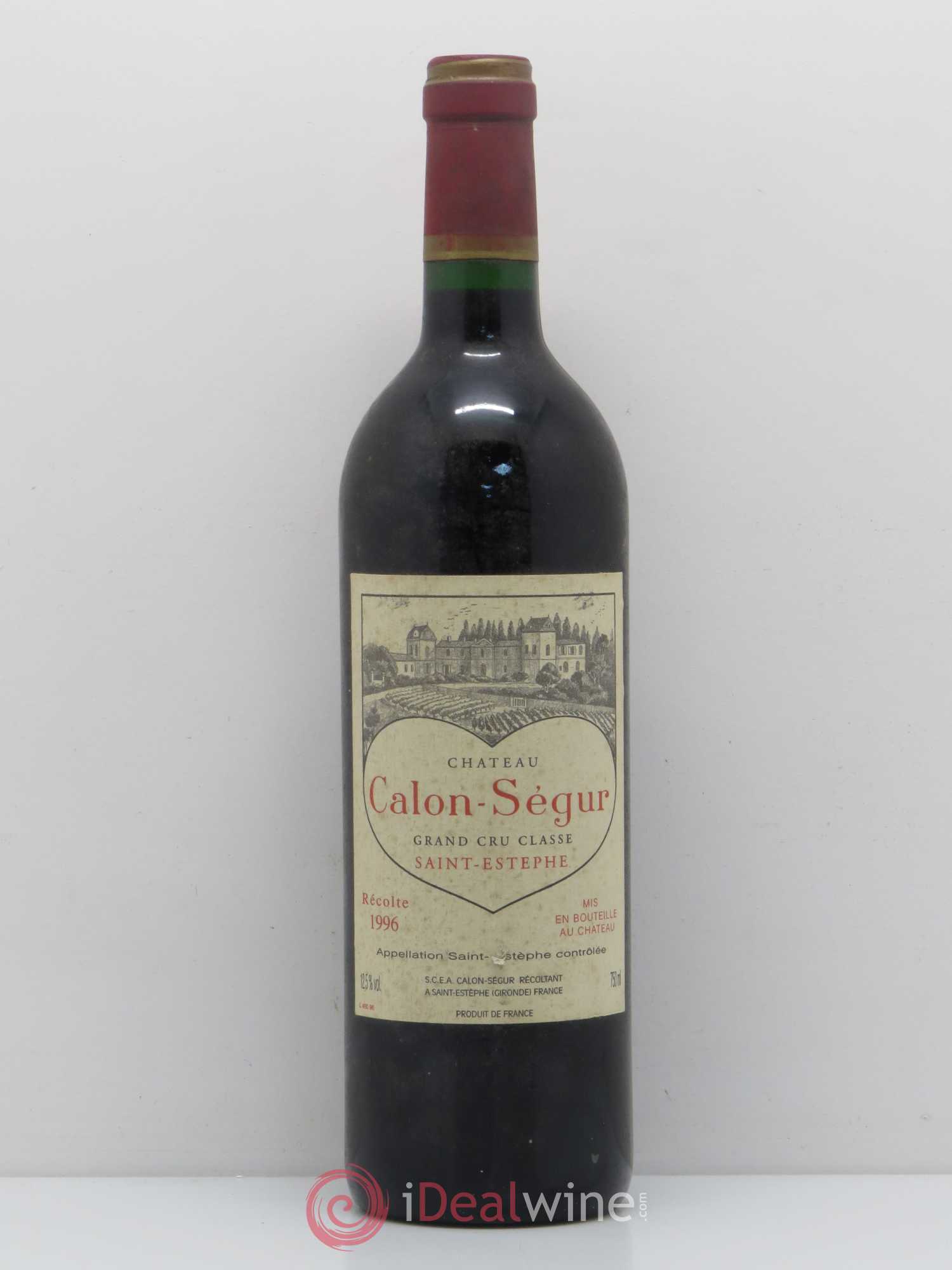 Château Calon Ségur 3ème Grand Cru Classé 1996 - Lot de 1 bouteille - 0