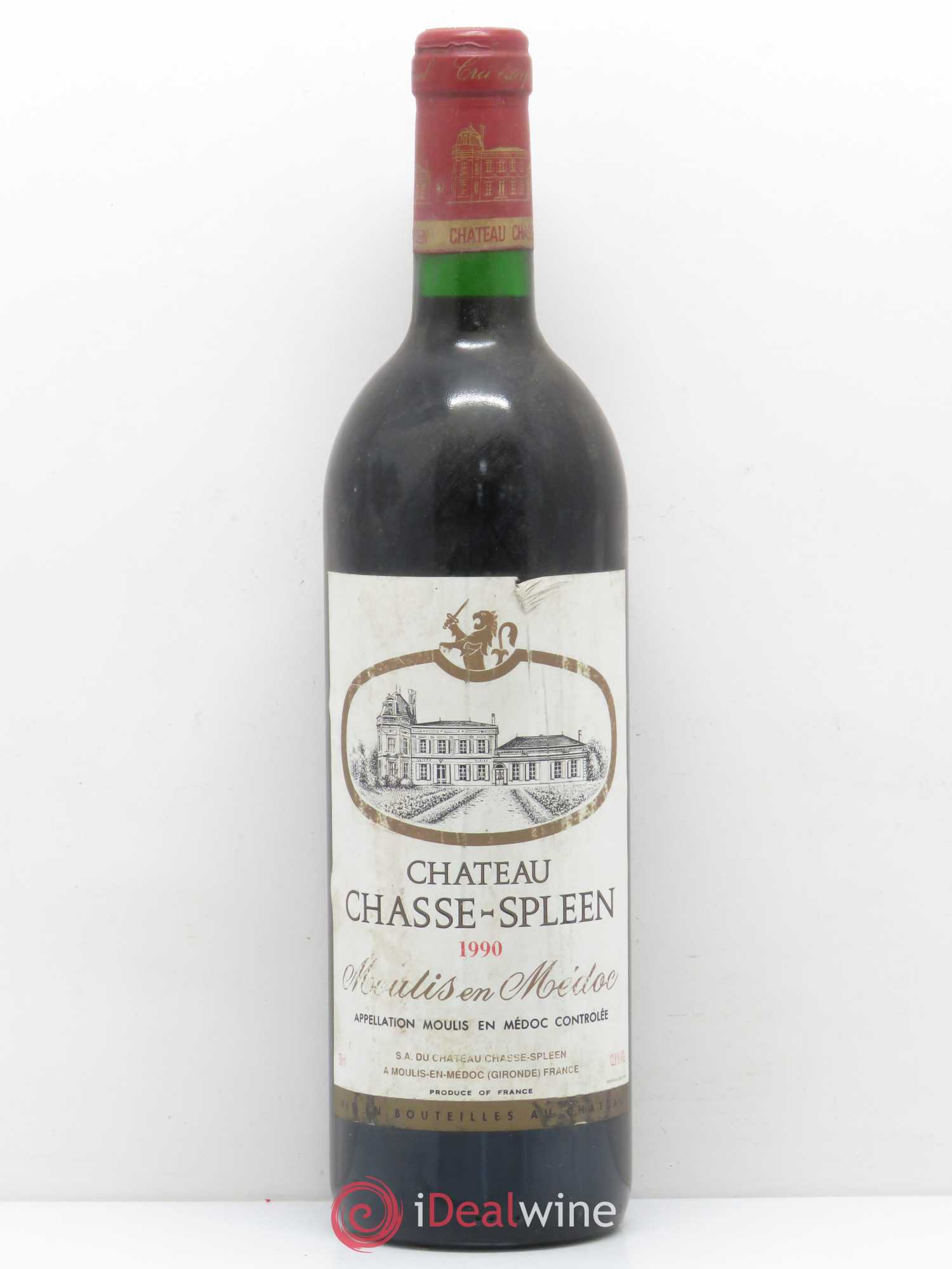Château Chasse Spleen 1990 - Lot de 1 bouteille - 0